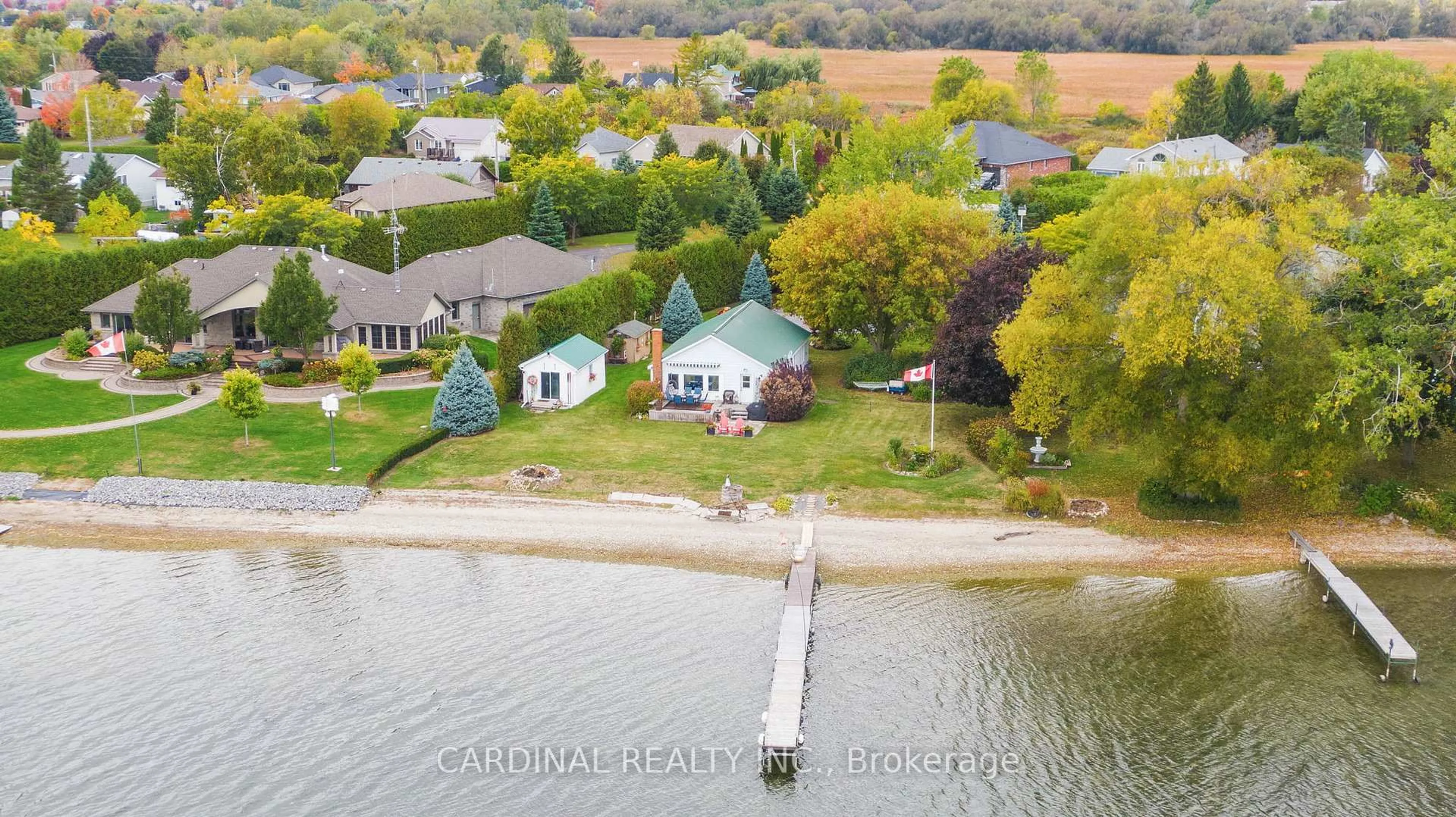 A pic from outside/outdoor area/front of a property/back of a property/a pic from drone, water/lake/river/ocean view for 39 Price St, Brighton Ontario K0K 1H0