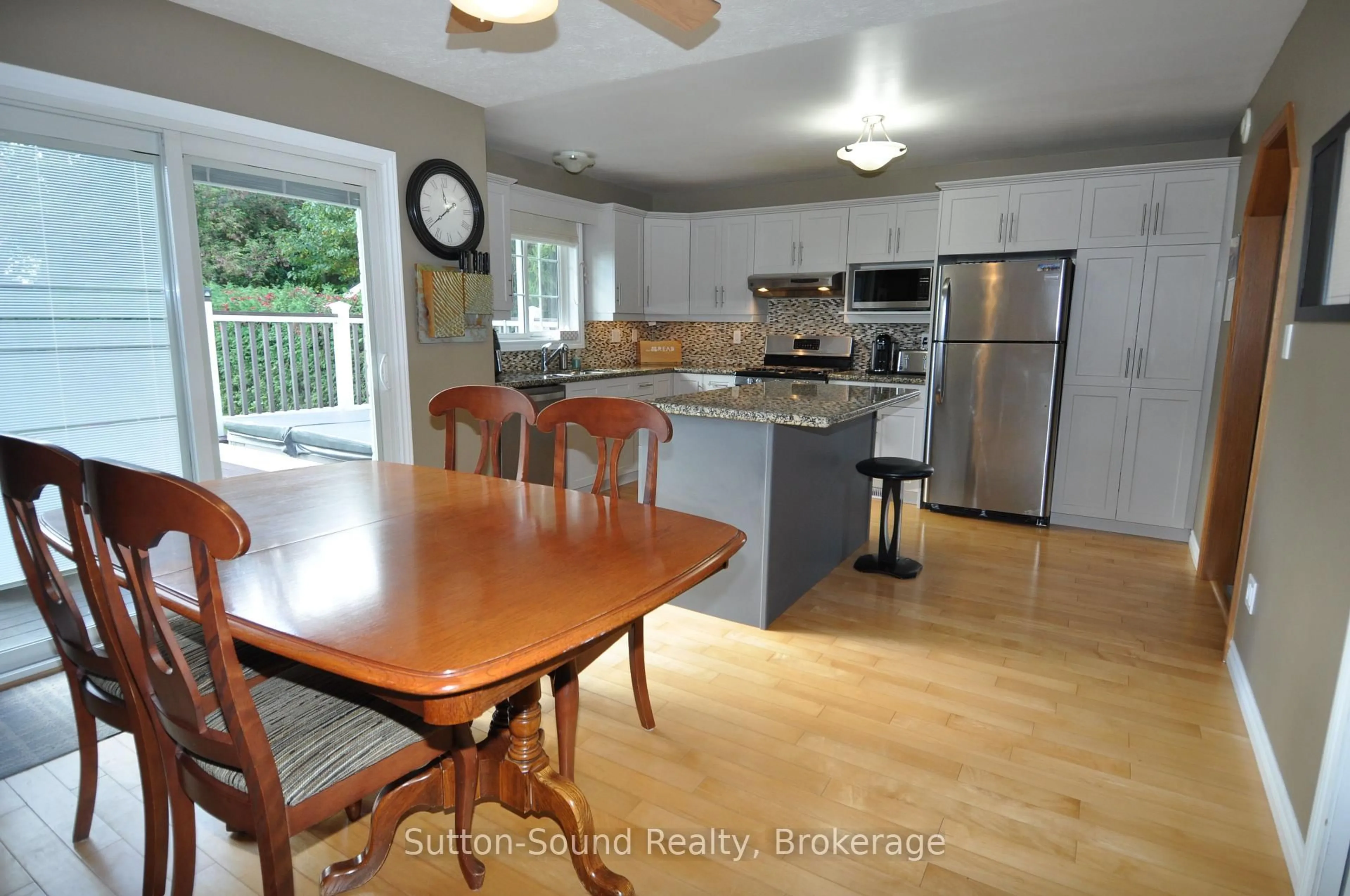 Open concept kitchen, wood/laminate floor for 75 John St, Arran-Elderslie Ontario N0H 2N0