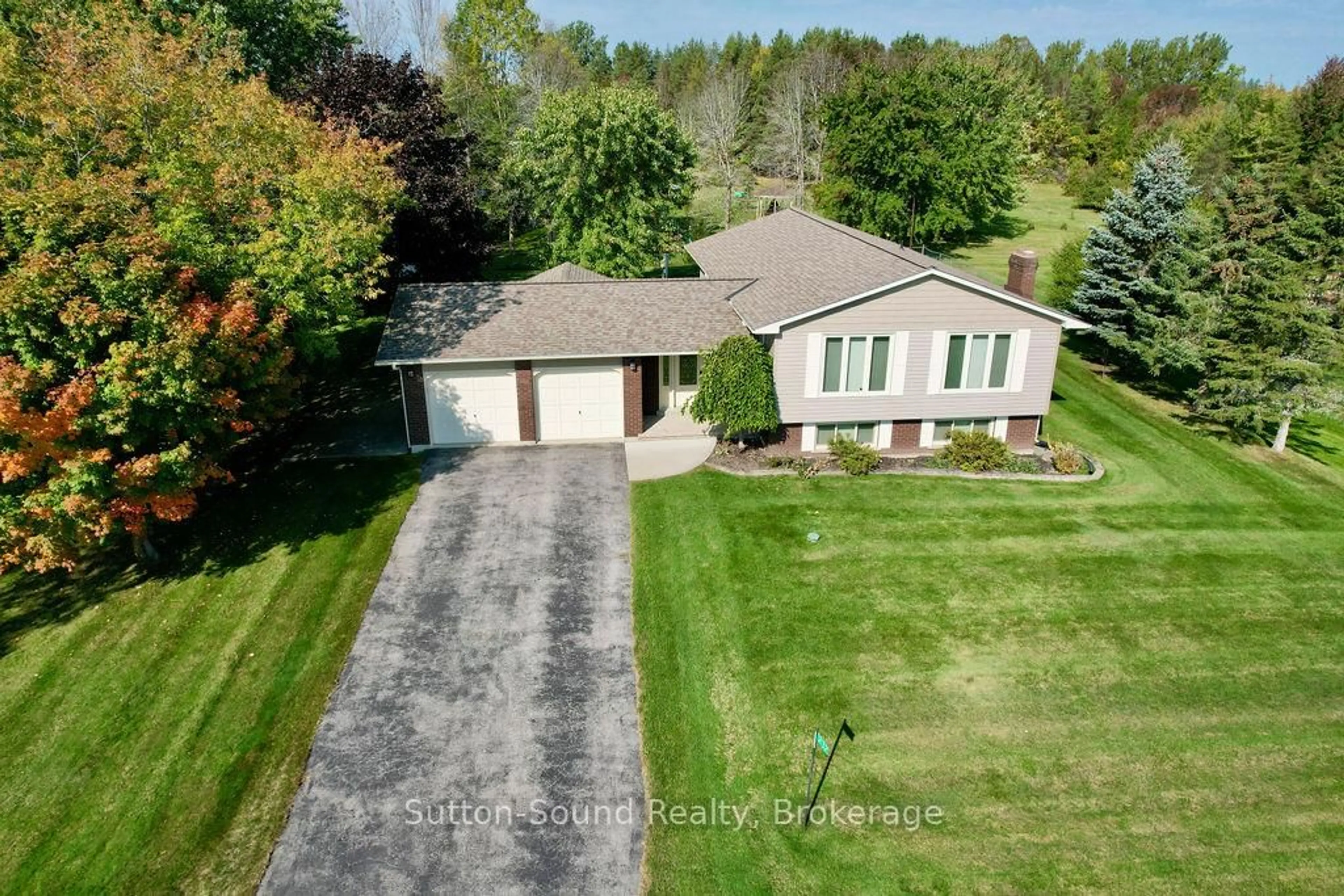 A pic from outside/outdoor area/front of a property/back of a property/a pic from drone, street for 232 Finden St, Georgian Bluffs Ontario N4K 6V5