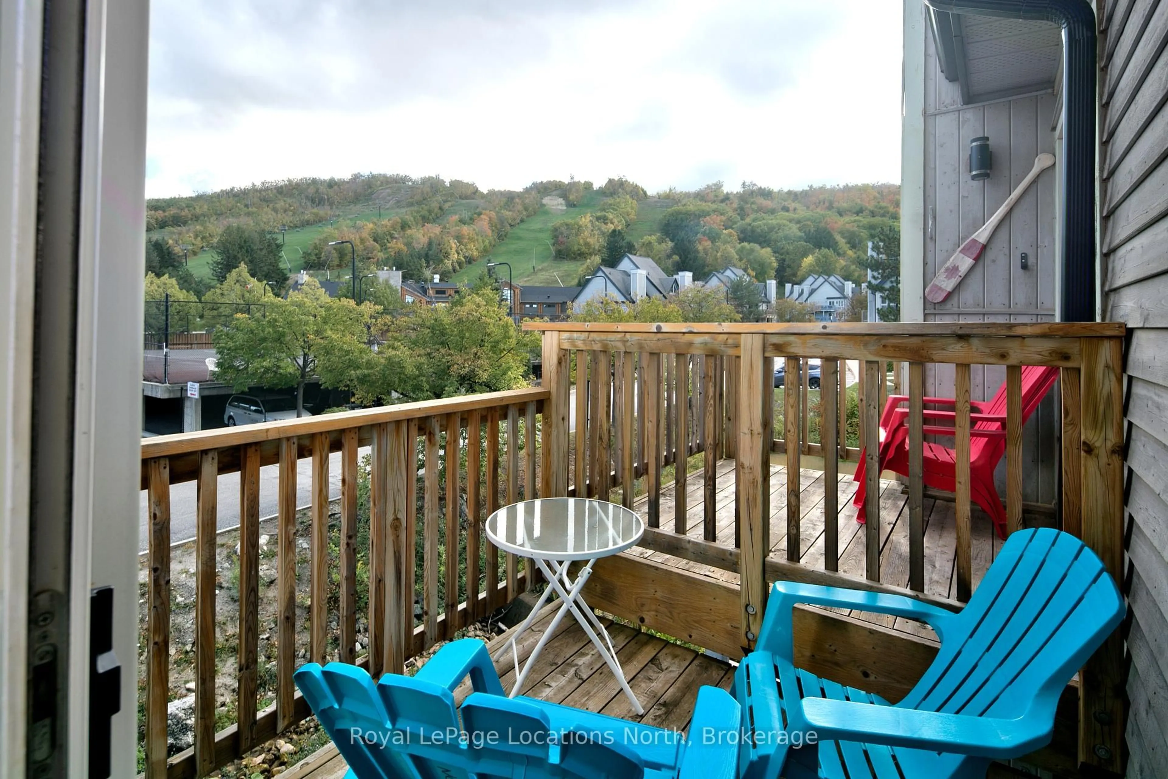 Balcony in the apartment, water/lake/river/ocean view for 796468 Grey 19 Rd #116, Blue Mountains Ontario L9Y 0N6
