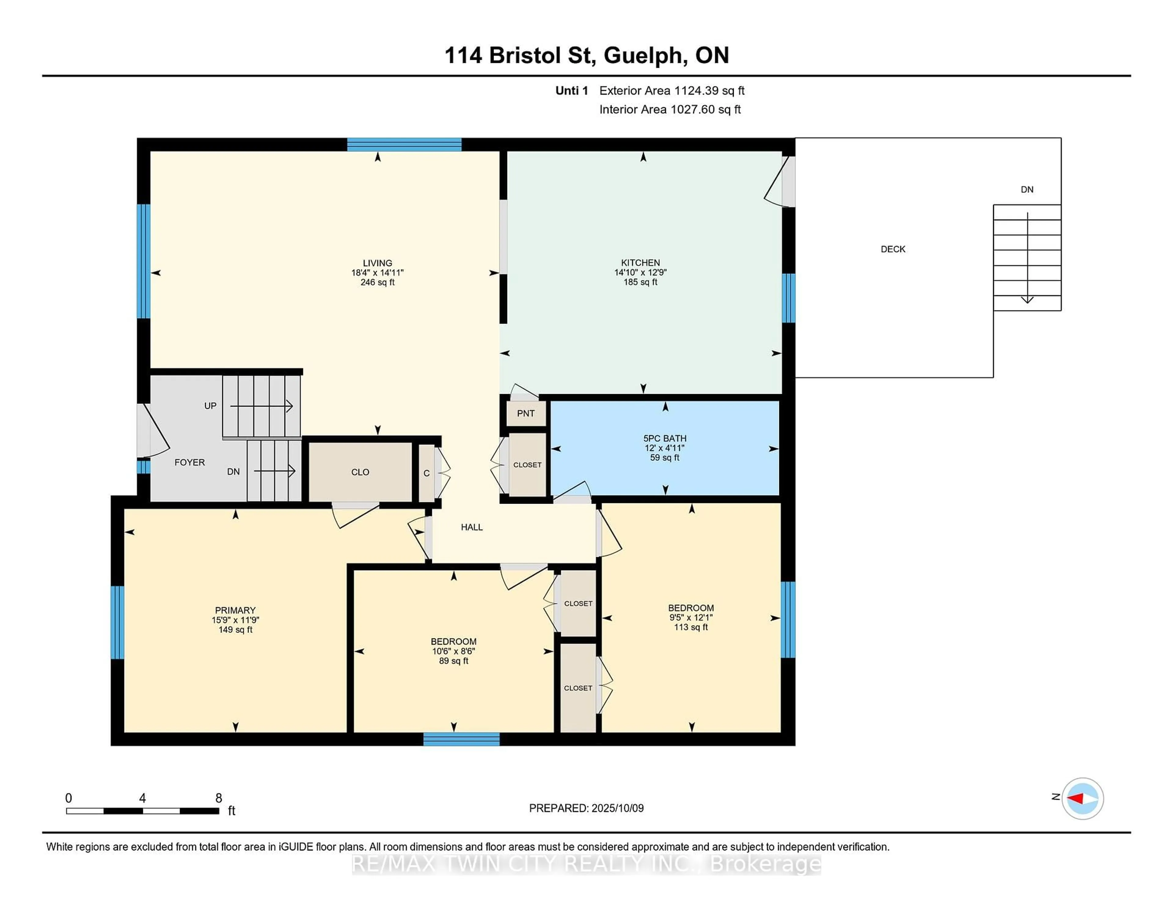 Floor plan for 114 Bristol St, Guelph Ontario N1H 3L6