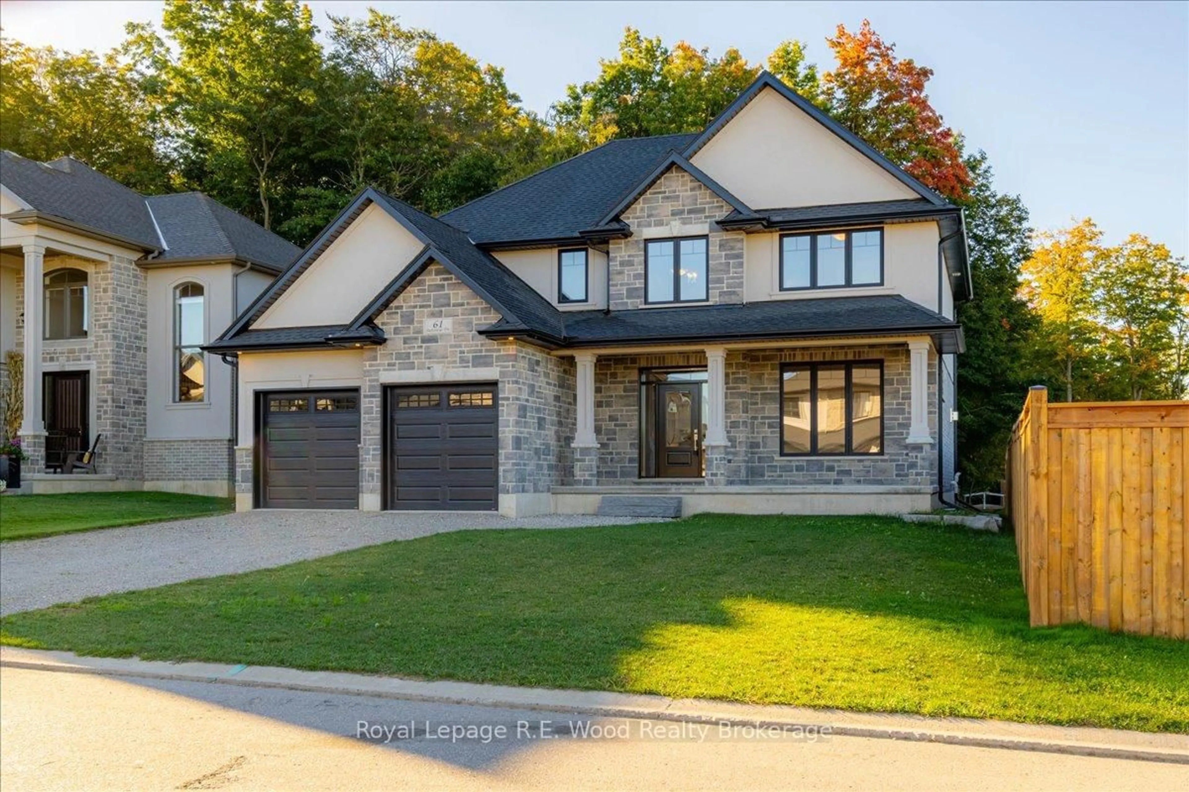 Home with brick exterior material, street for 61 Sunview Dr, Norwich Ontario N0J 1P0