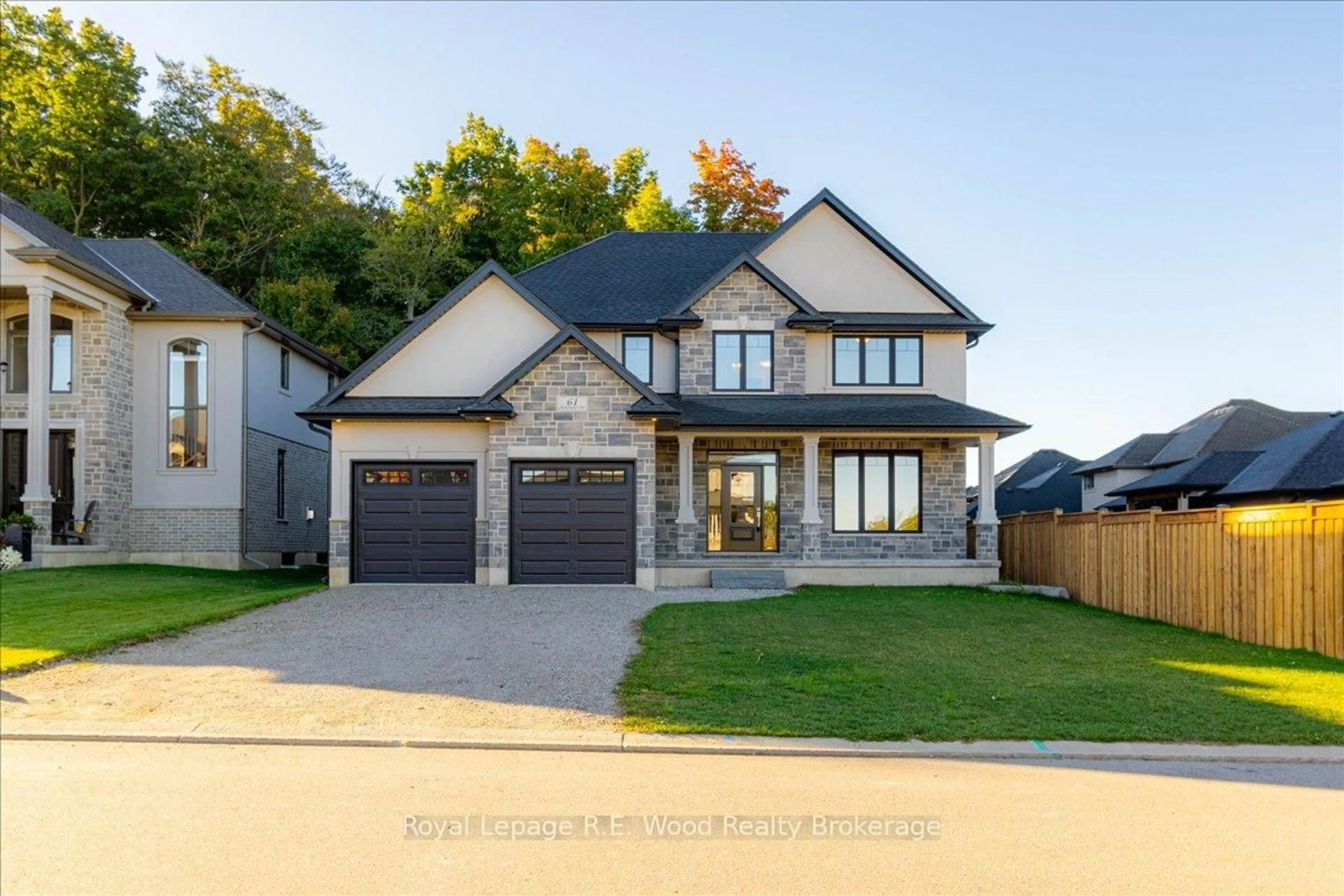 Home with brick exterior material, street for 61 Sunview Dr, Norwich Ontario N0J 1P0