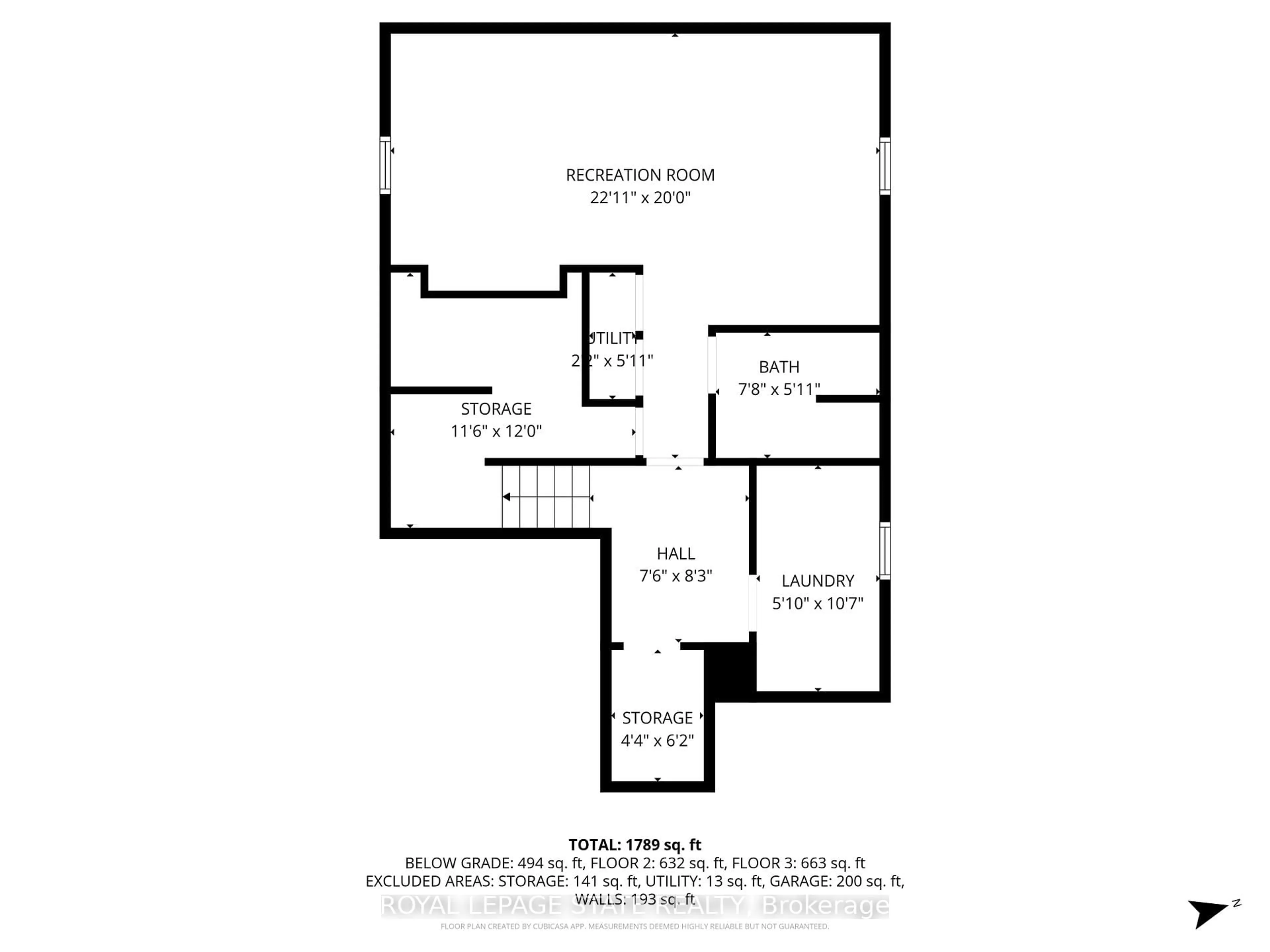 Floor plan for 126 Charing Dr, Hamilton Ontario L8W 3A9