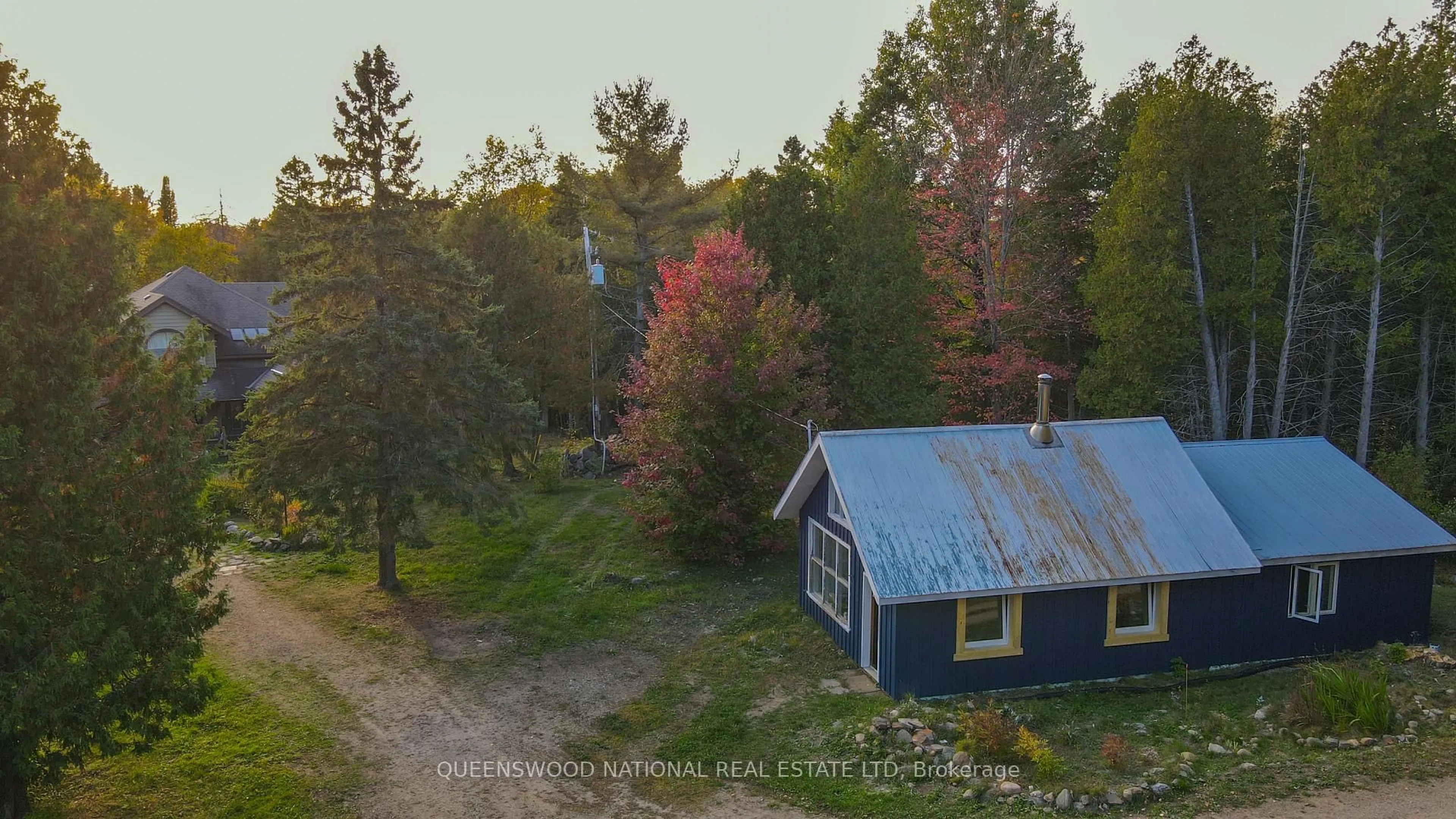 A pic from outside/outdoor area/front of a property/back of a property/a pic from drone, forest/trees view for 3130 Letterkenny Rd, Wilno Ontario K0J 2N0