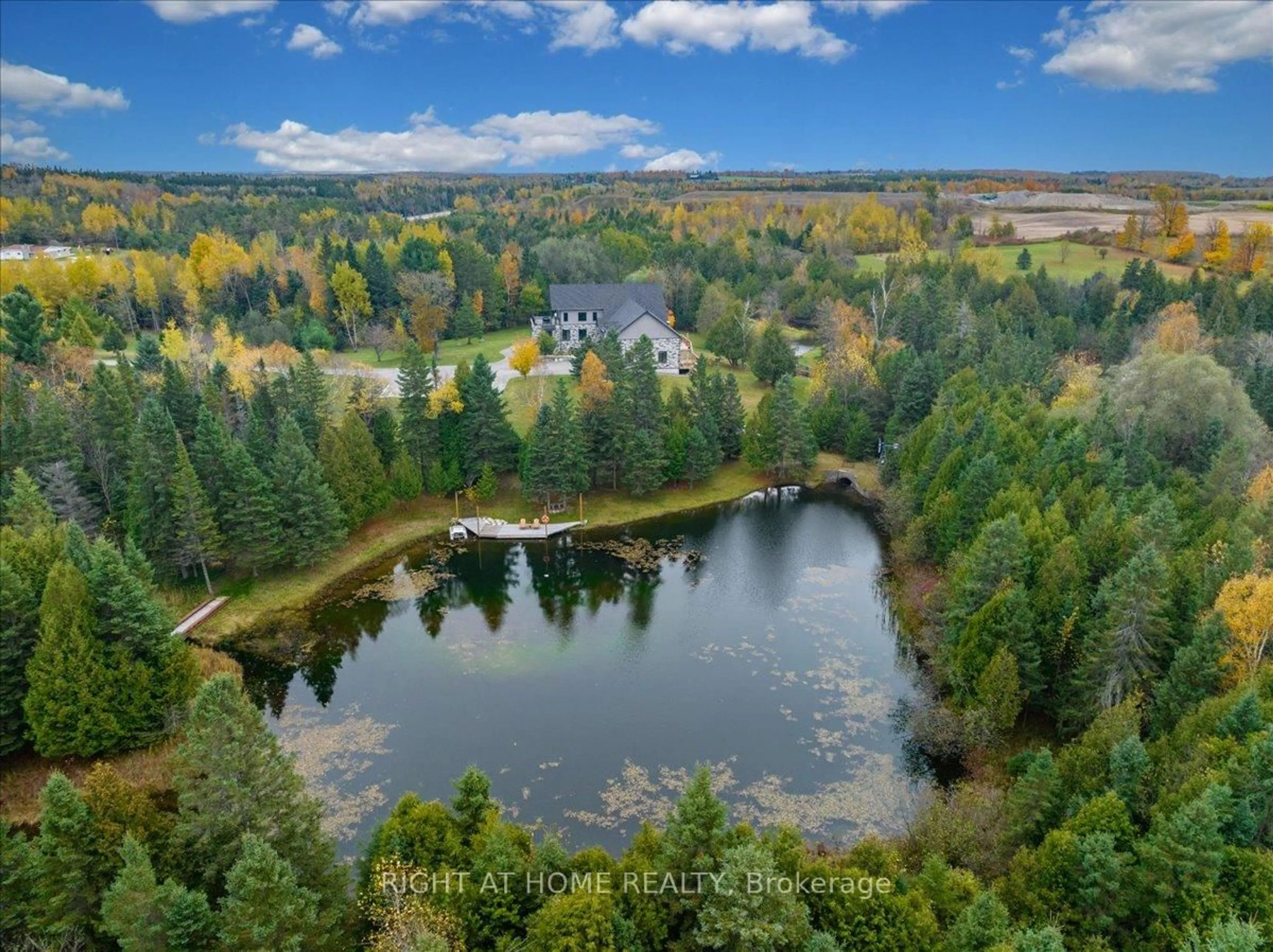 A pic from outside/outdoor area/front of a property/back of a property/a pic from drone, water/lake/river/ocean view for 635138 Highway 10, Mono Ontario L9W 5P6