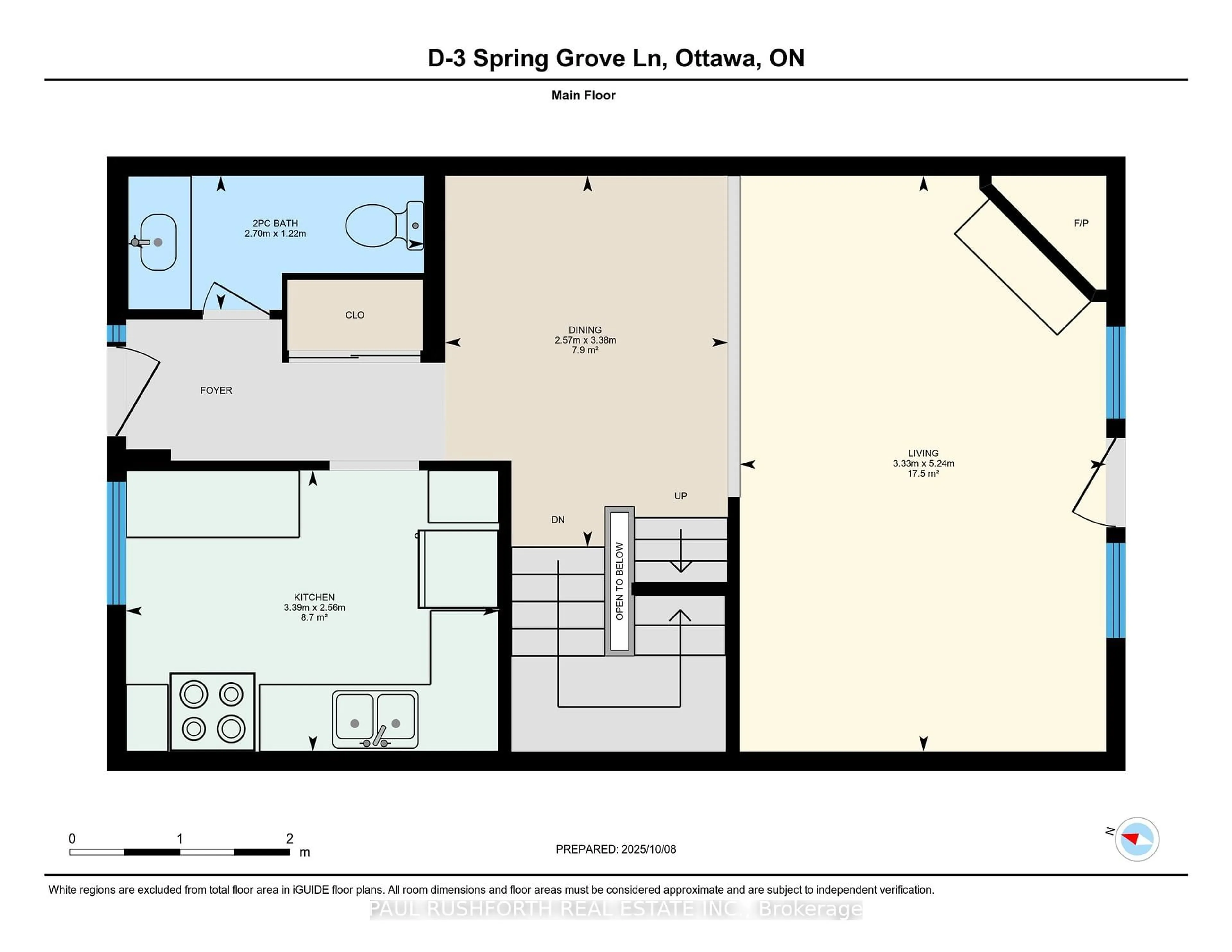 Floor plan for 3D Spring Grove Lane, Barrhaven Ontario K2J 2C5