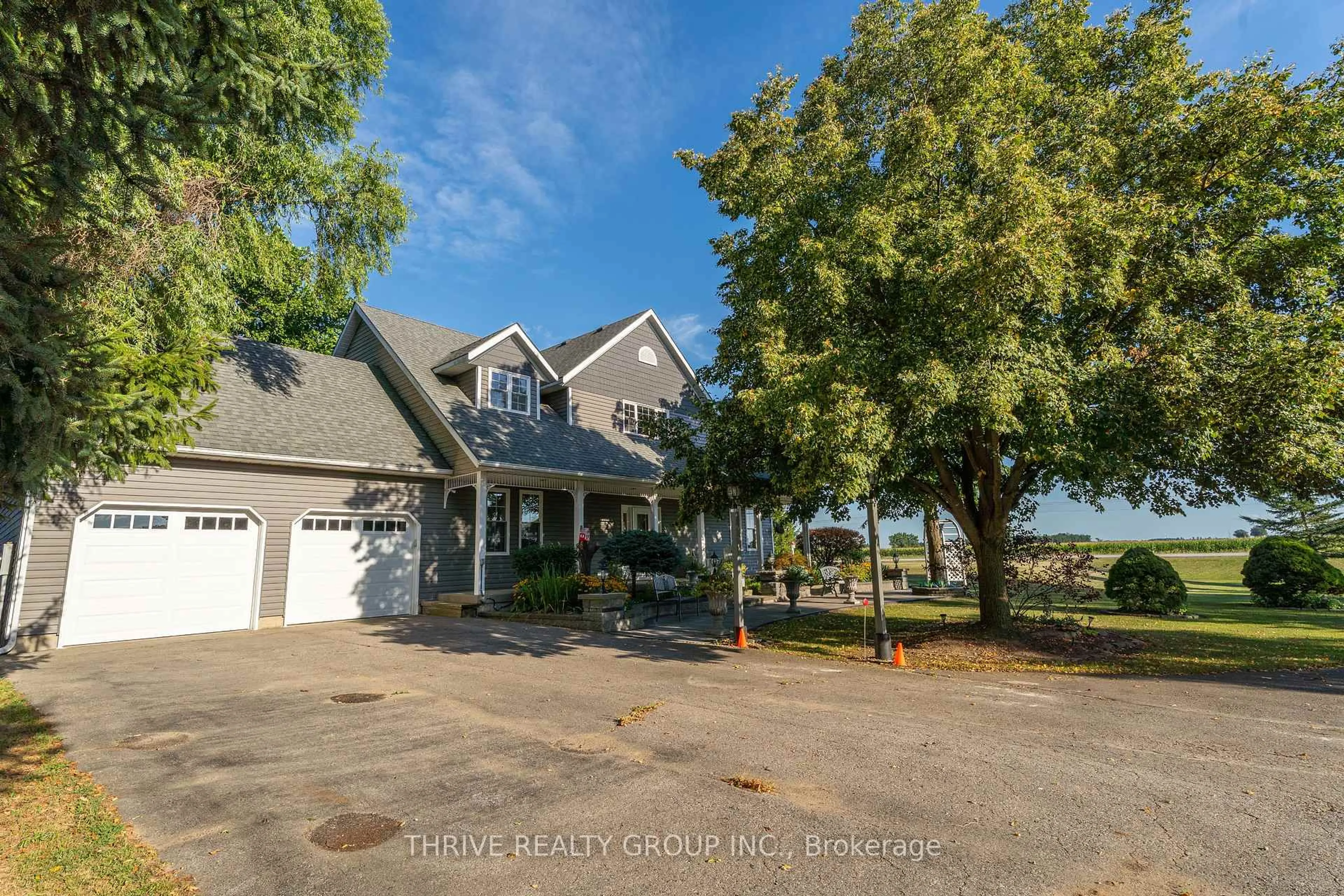 A pic from outside/outdoor area/front of a property/back of a property/a pic from drone, water/lake/river/ocean view for 6228 Bethel Rd, Warwick Ontario N0M 2S0