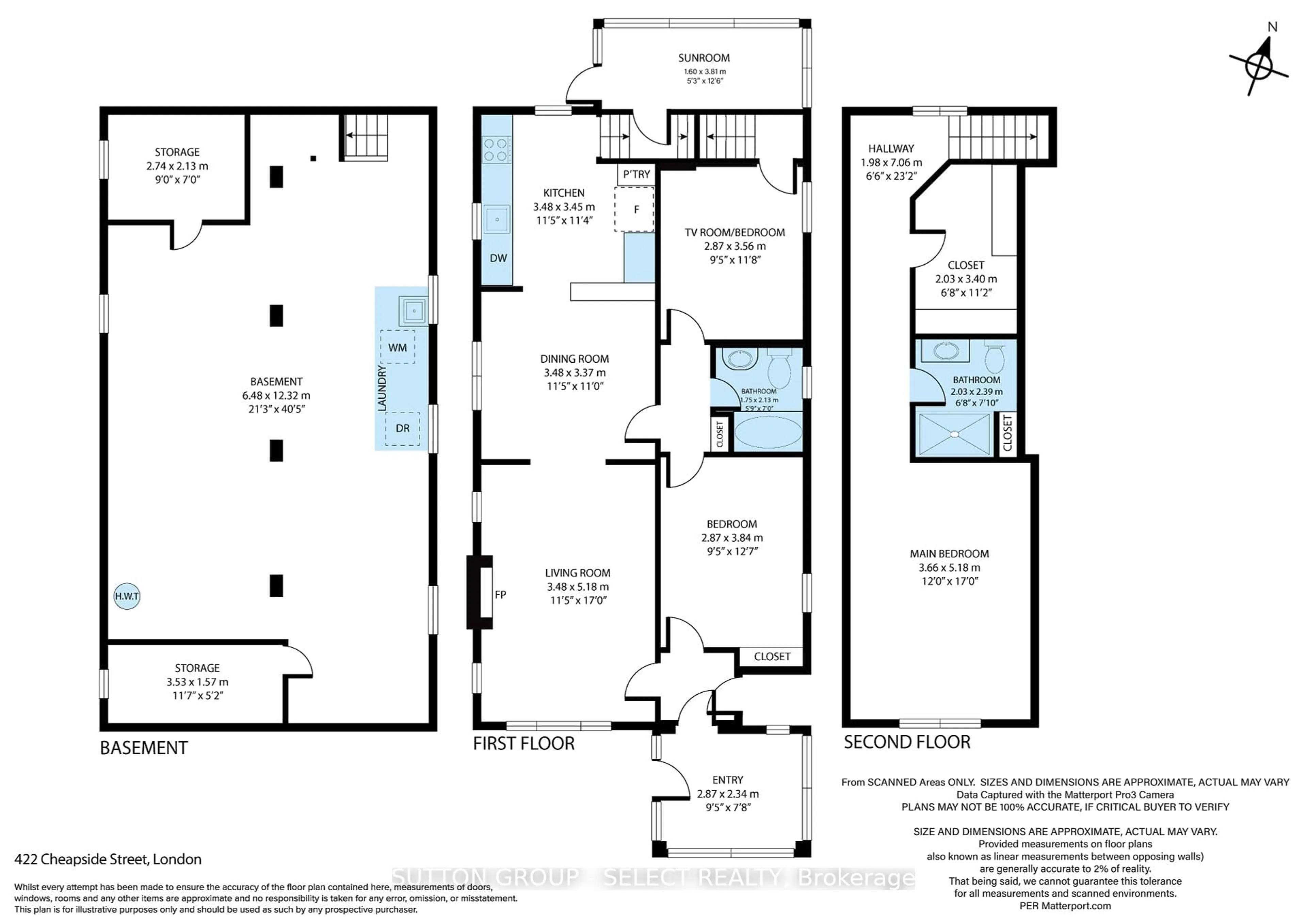 Floor plan for 422 CHEAPSIDE St, London East Ontario N5Y 3X1