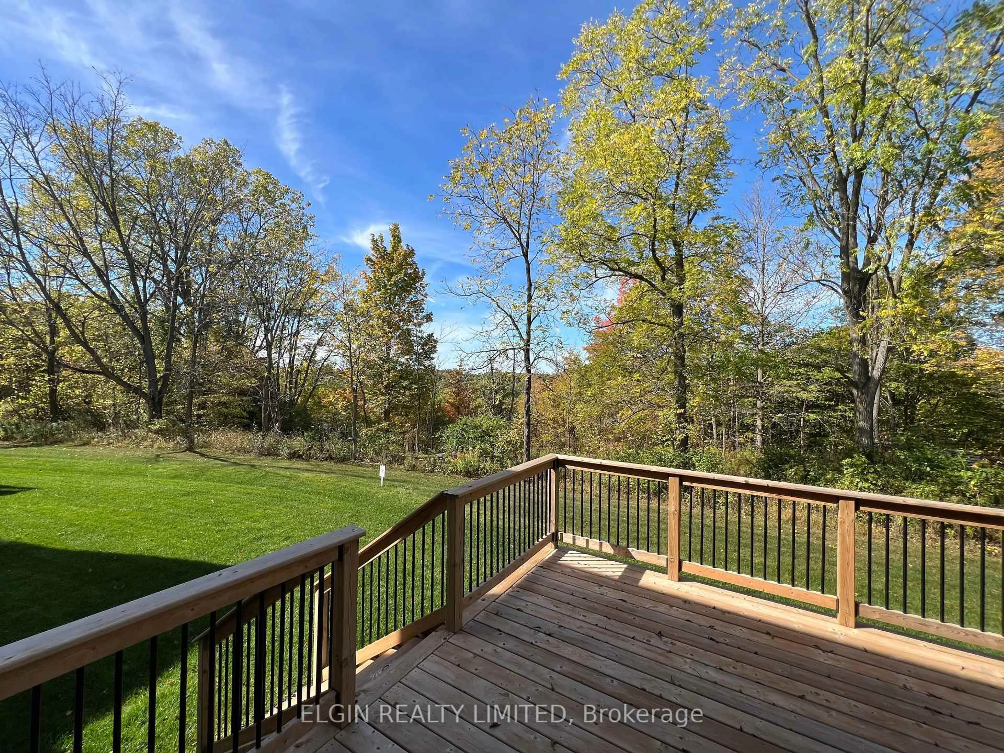Patio, forest/trees view for 11-49 Royal Dornoch Dr, St. Thomas Ontario N5R 0P4