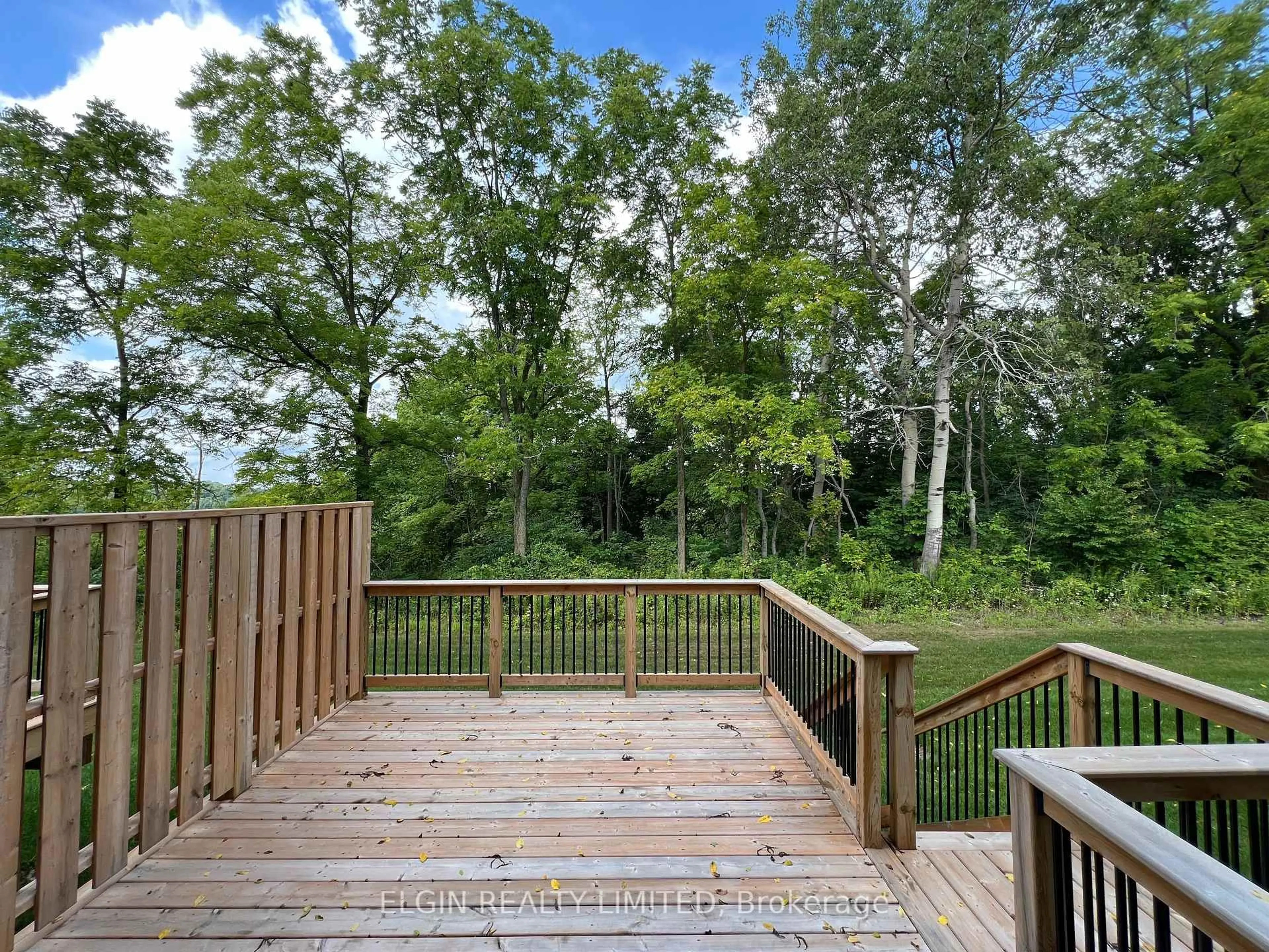 Patio, forest/trees view for 9-49 Royal Dornoch Dr, St. Thomas Ontario N5R 0P4