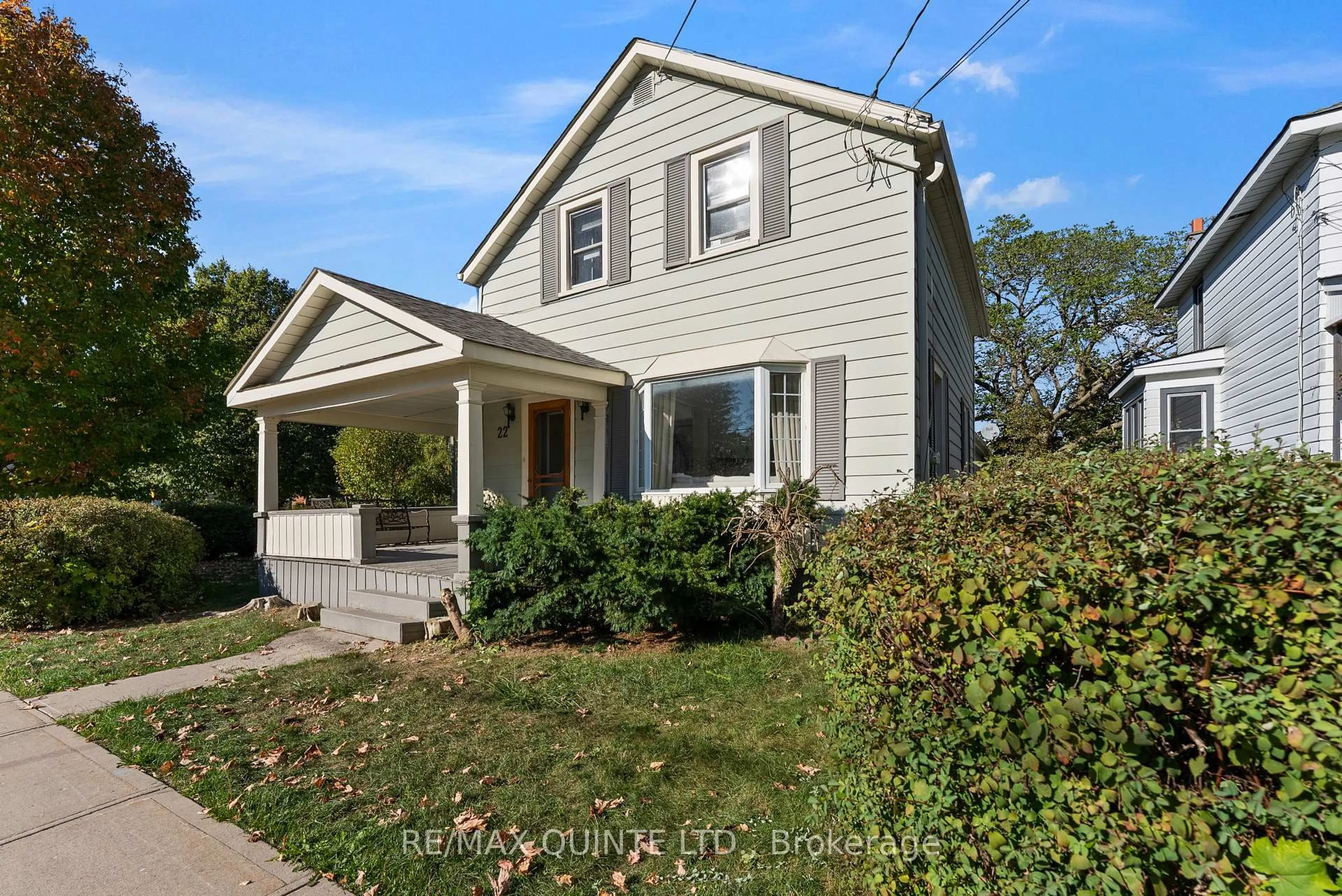 Home with vinyl exterior material, street for 22 Maple Ave, Prince Edward County Ontario K0K 2T0