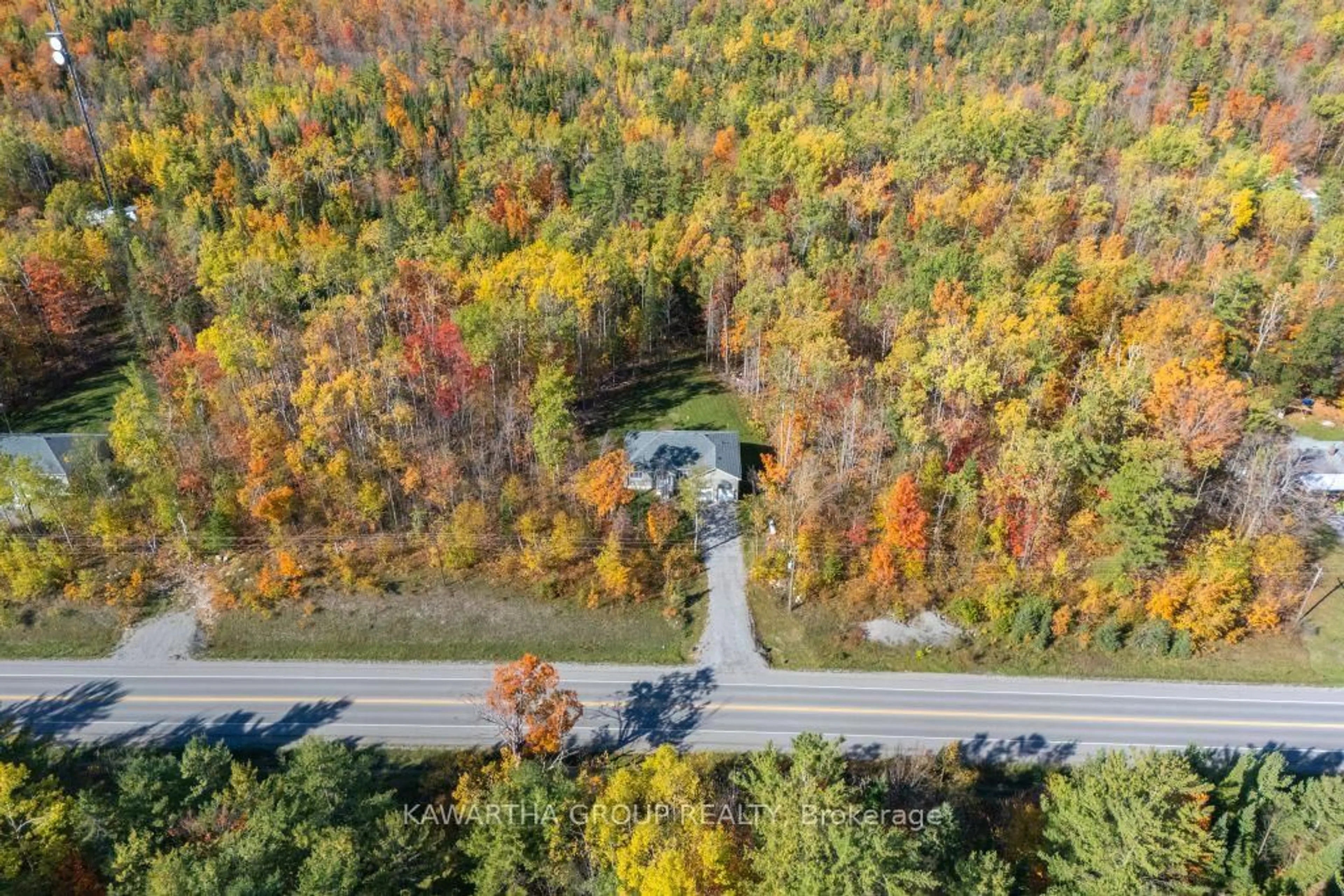 A pic from outside/outdoor area/front of a property/back of a property/a pic from drone, forest/trees view for 2757 County 48 Rd, Kawartha Lakes Ontario K0M 1K0