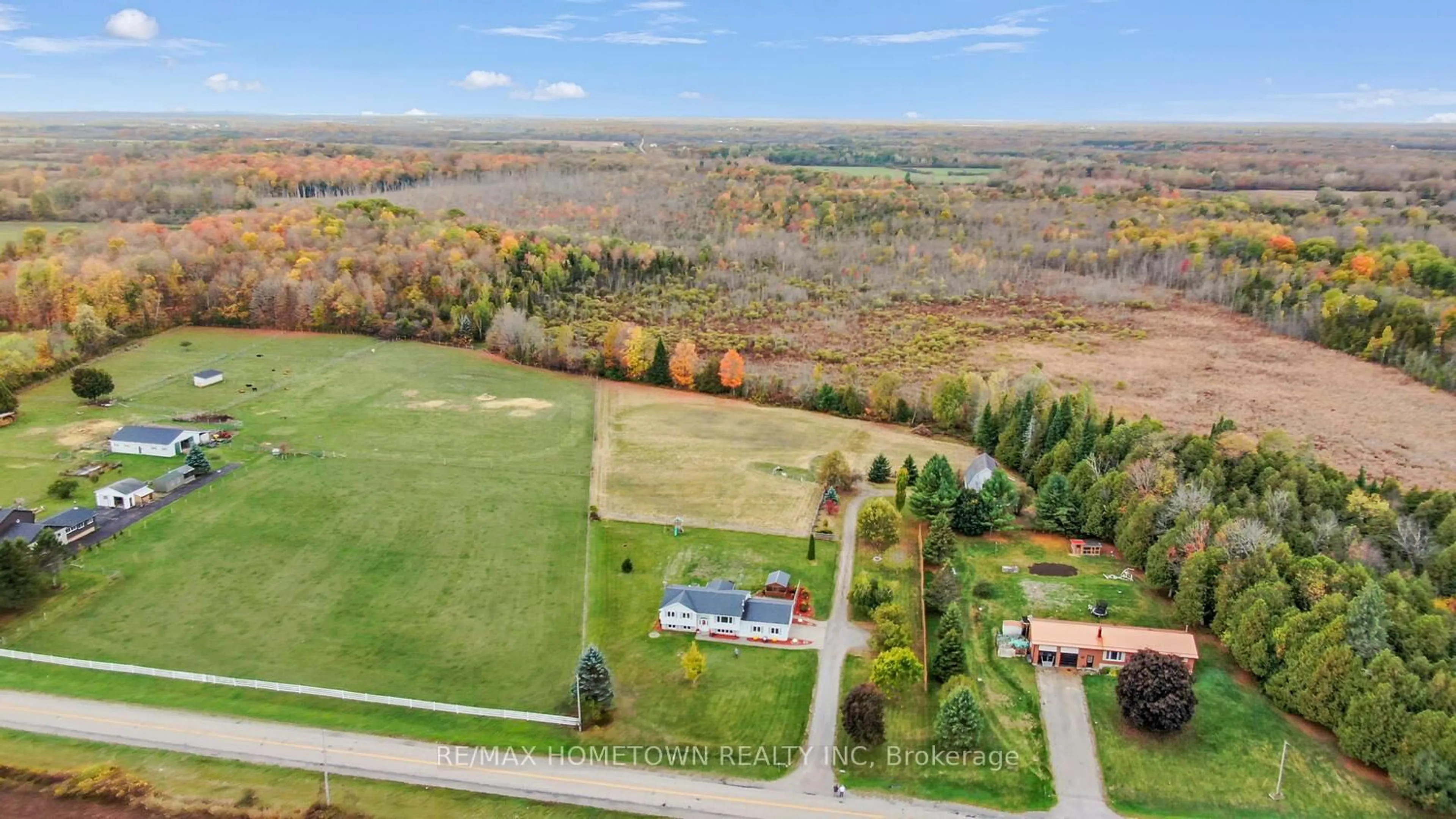 A pic from outside/outdoor area/front of a property/back of a property/a pic from drone, water/lake/river/ocean view for 9482 County Rd 7 Rd, Elizabethtown-Kitley Ontario K0E 1A0