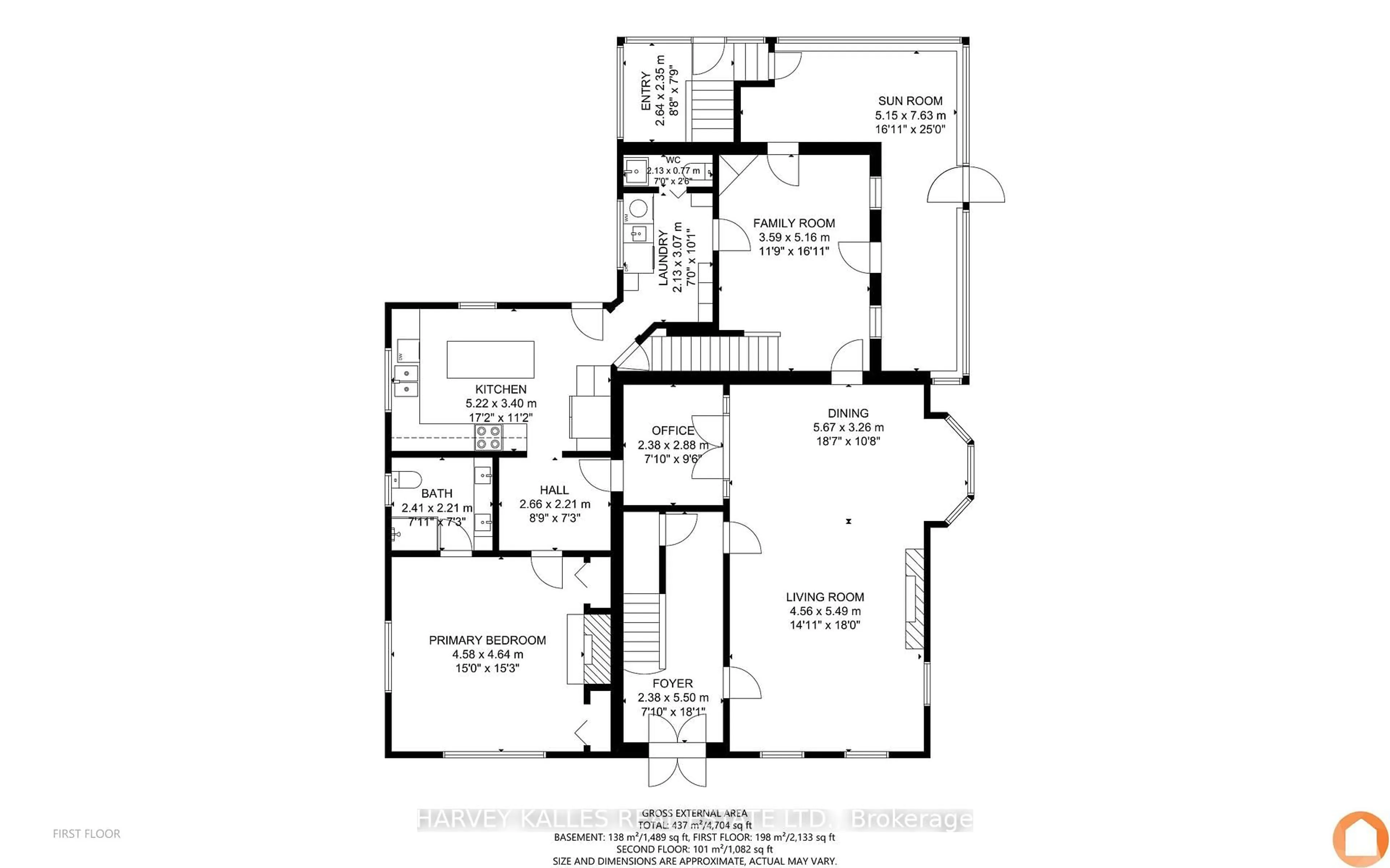 Floor plan for 18 Centre St, Prince Edward County Ontario K0K 2T0