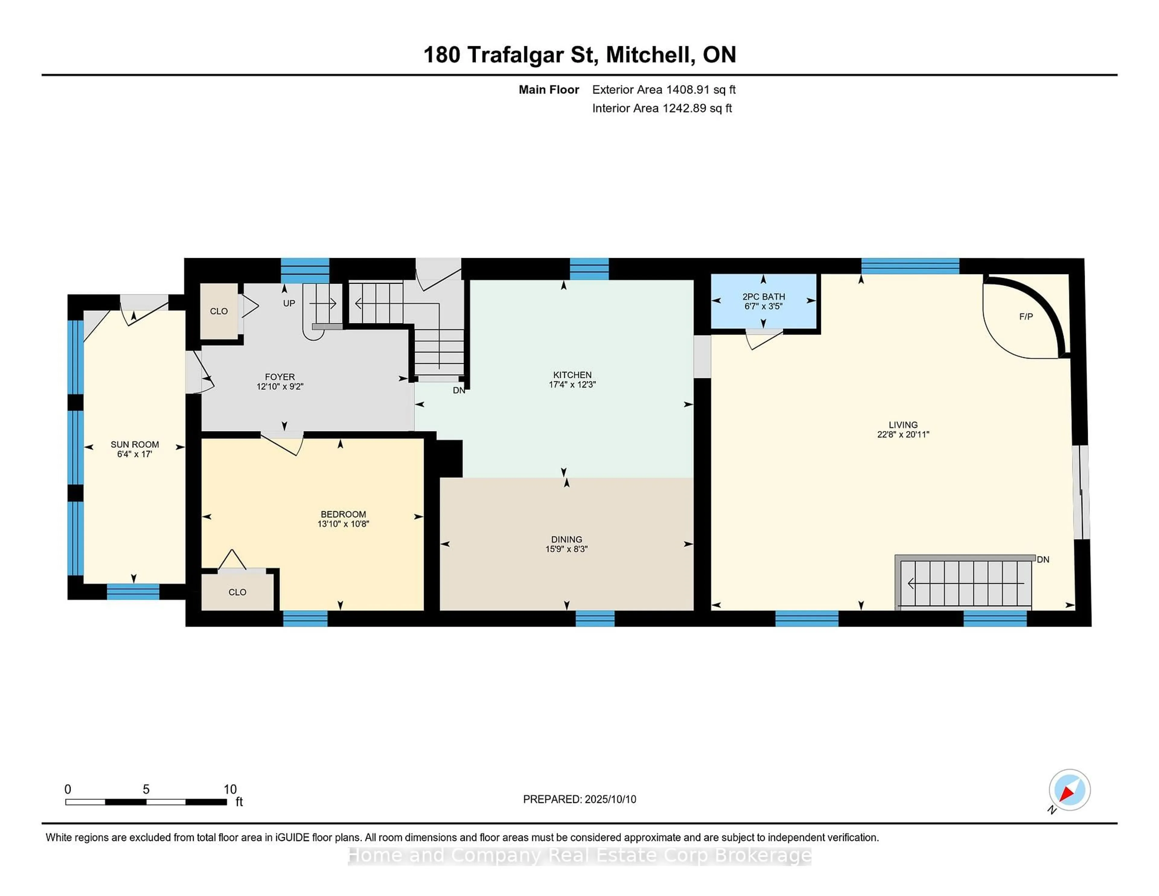 Floor plan for 180 Trafalgar St, West Perth Ontario N0K 1N0