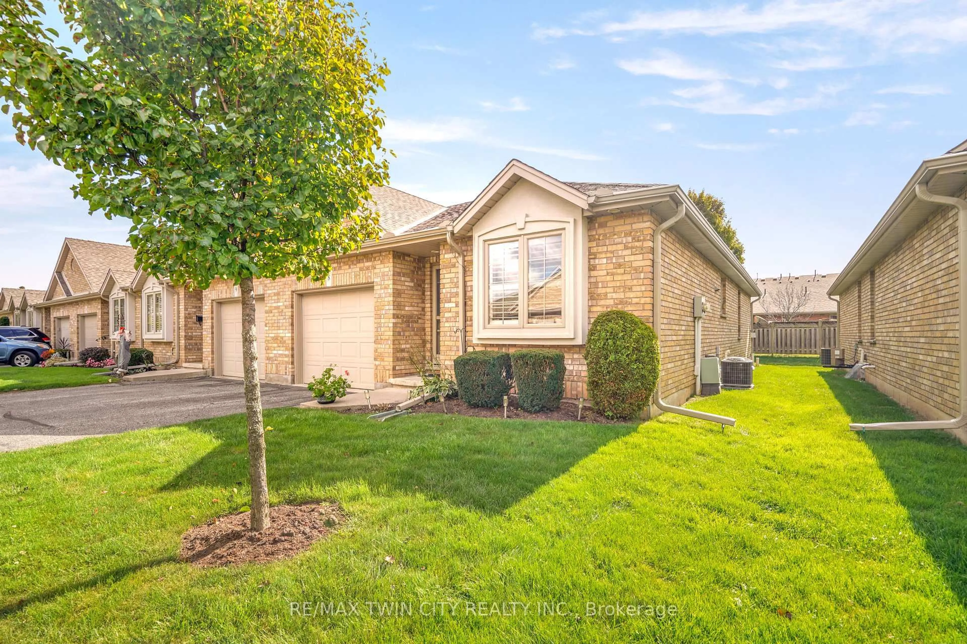 Home with brick exterior material, street for 25 Cobden Crt #8, Brantford Ontario N3R 8B5