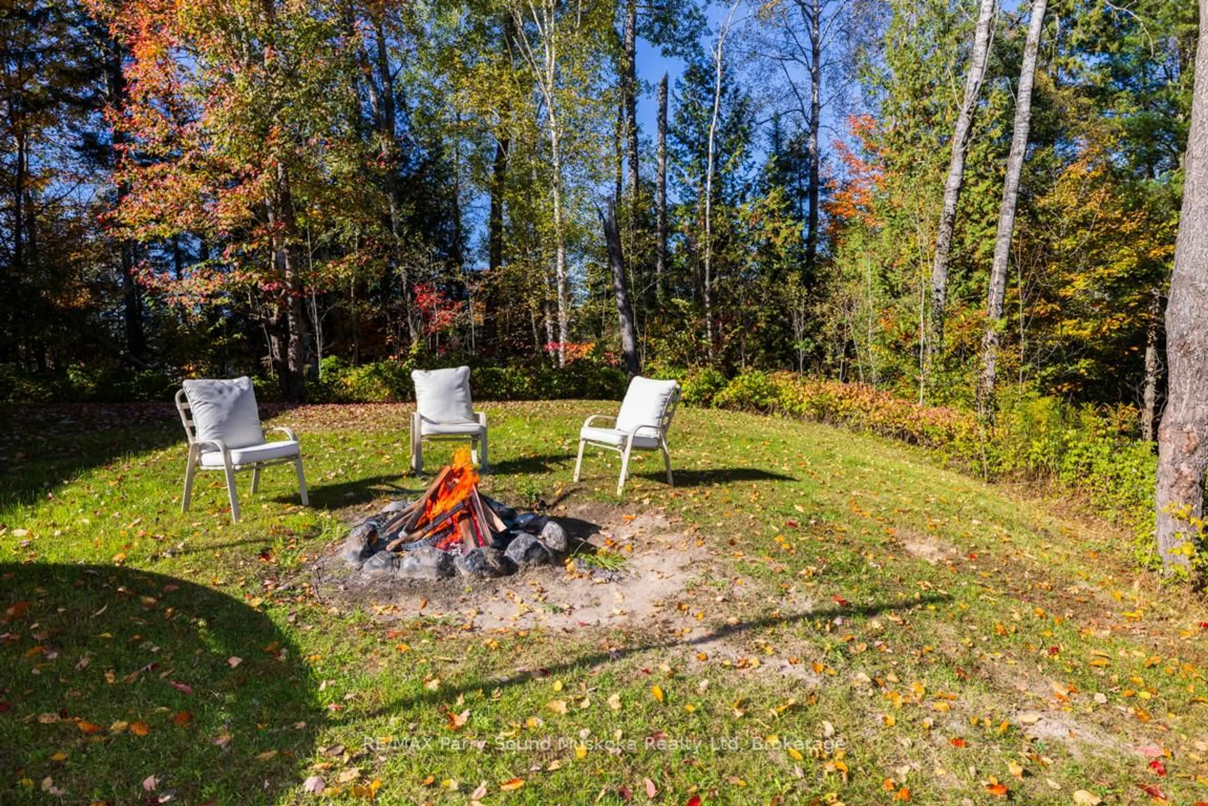 Patio, forest/trees view for 312 Centre Rd, McKellar Ontario P2A 0B4