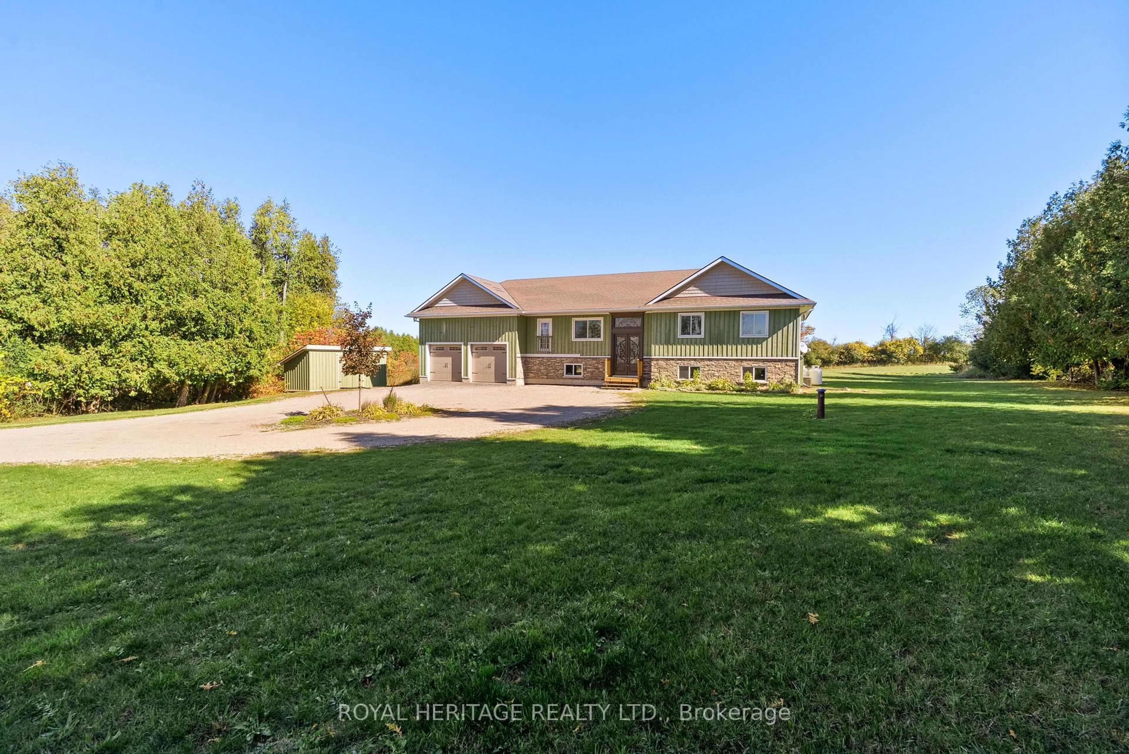 A pic from outside/outdoor area/front of a property/back of a property/a pic from drone, water/lake/river/ocean view for 2746 Hwy 36 Highway, Kawartha Lakes Ontario K0M 1L0