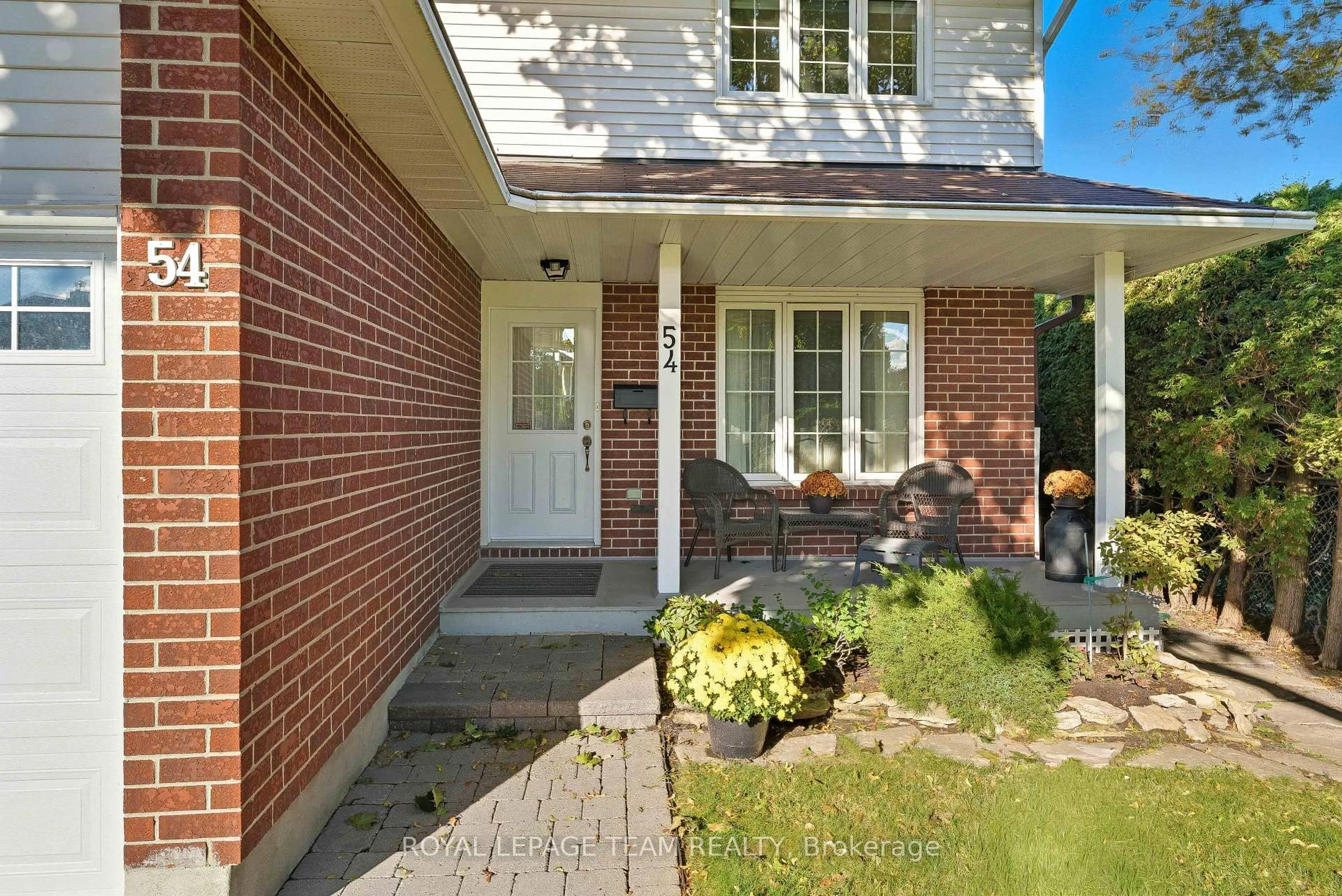 Home with brick exterior material, street for 54 Pickwick Dr, Ottawa Ontario K2J 3E8
