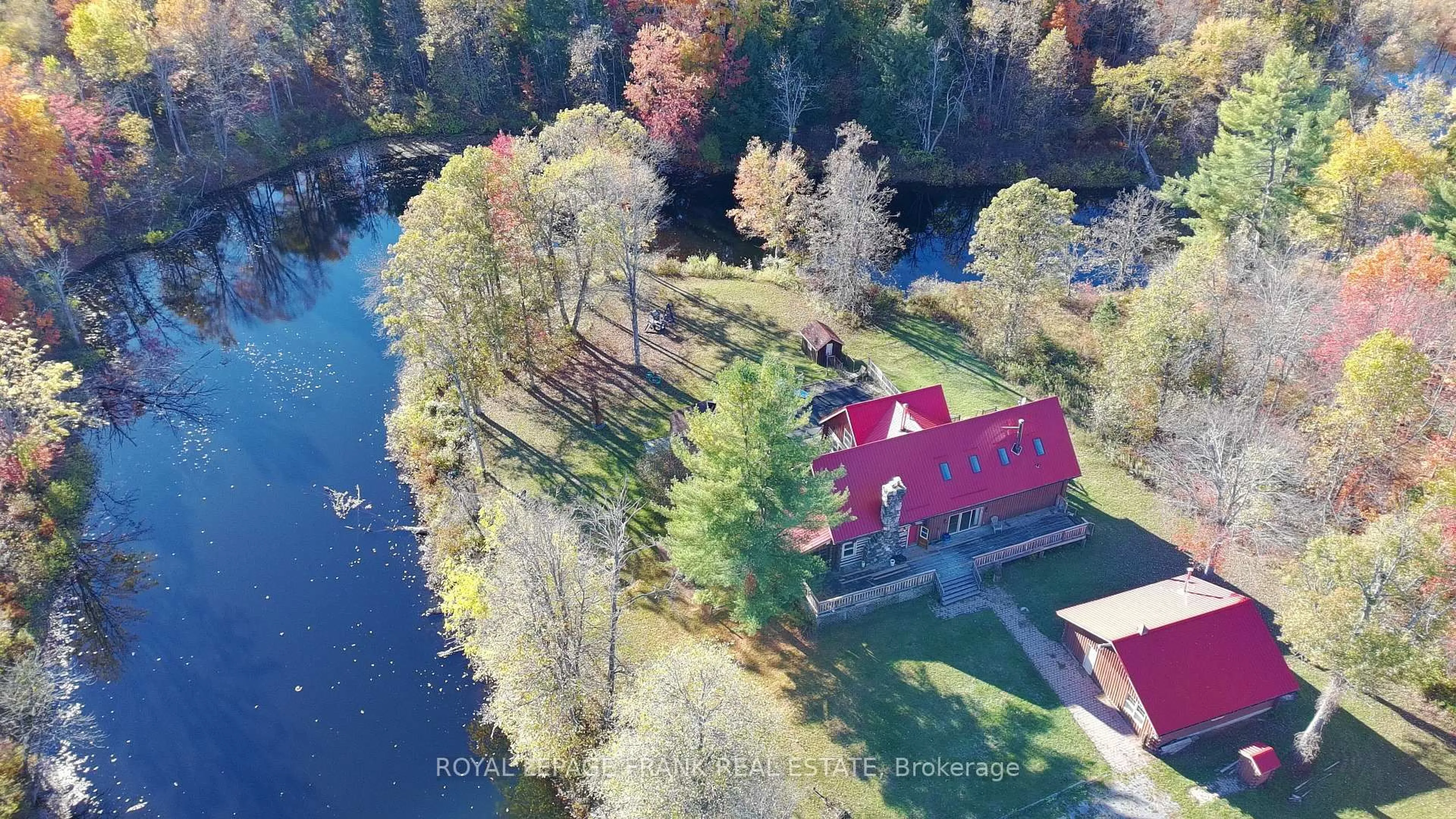 A pic from outside/outdoor area/front of a property/back of a property/a pic from drone, water/lake/river/ocean view for 25C Forbes Rd, Madoc Ontario K0K 2K0