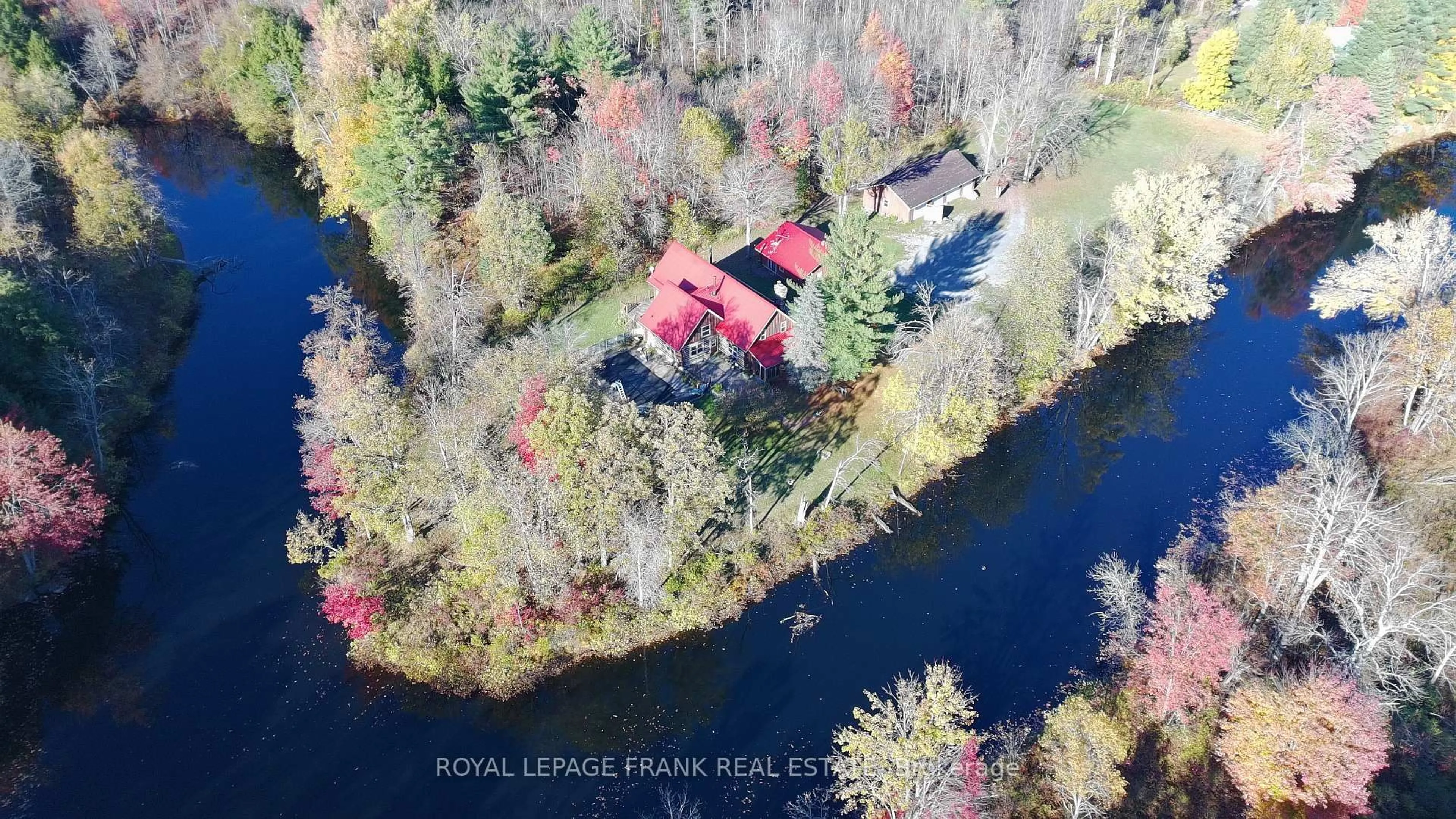 A pic from outside/outdoor area/front of a property/back of a property/a pic from drone, water/lake/river/ocean view for 25C Forbes Rd, Madoc Ontario K0K 2K0
