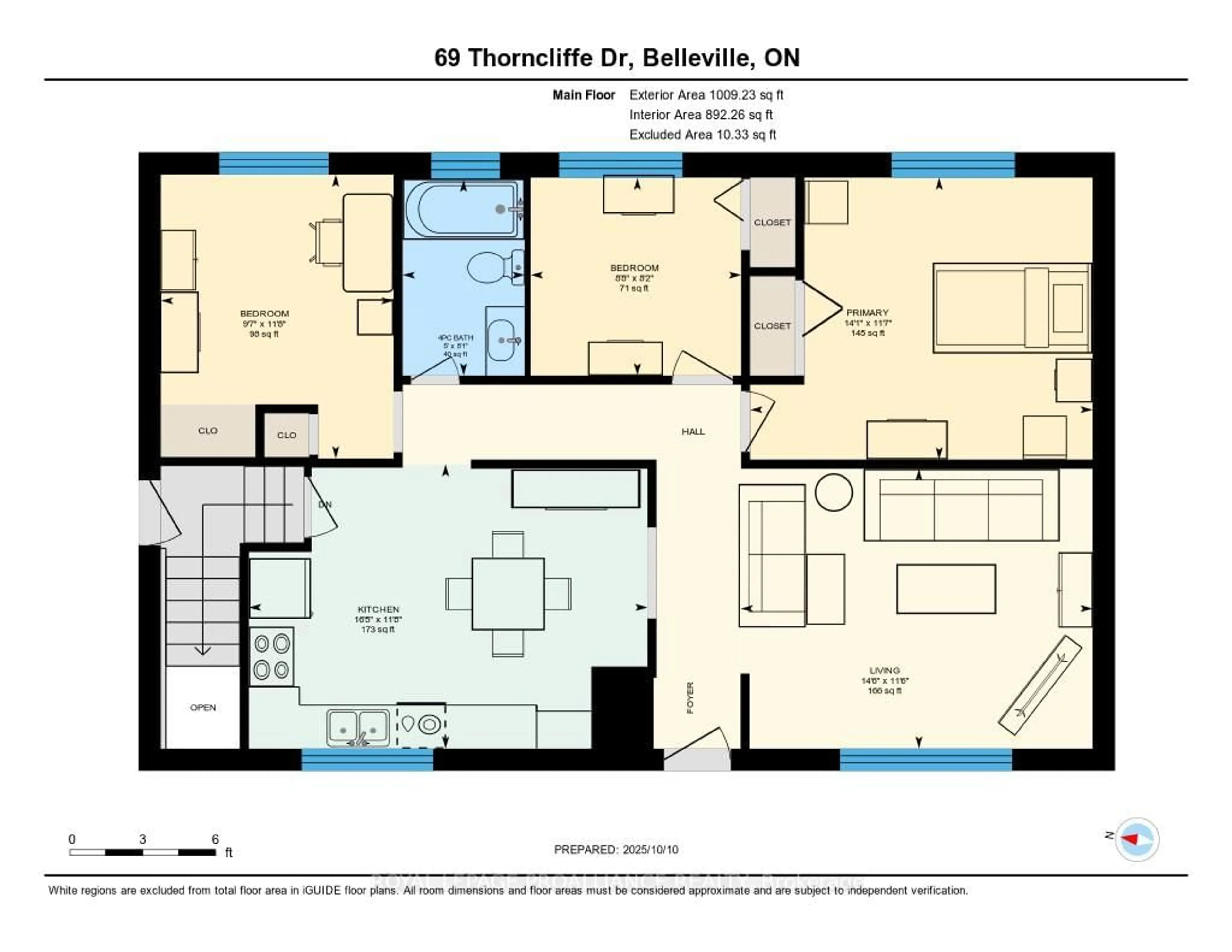 Floor plan for 69 Thorncliffe Dr, Belleville Ontario K8P 4M1