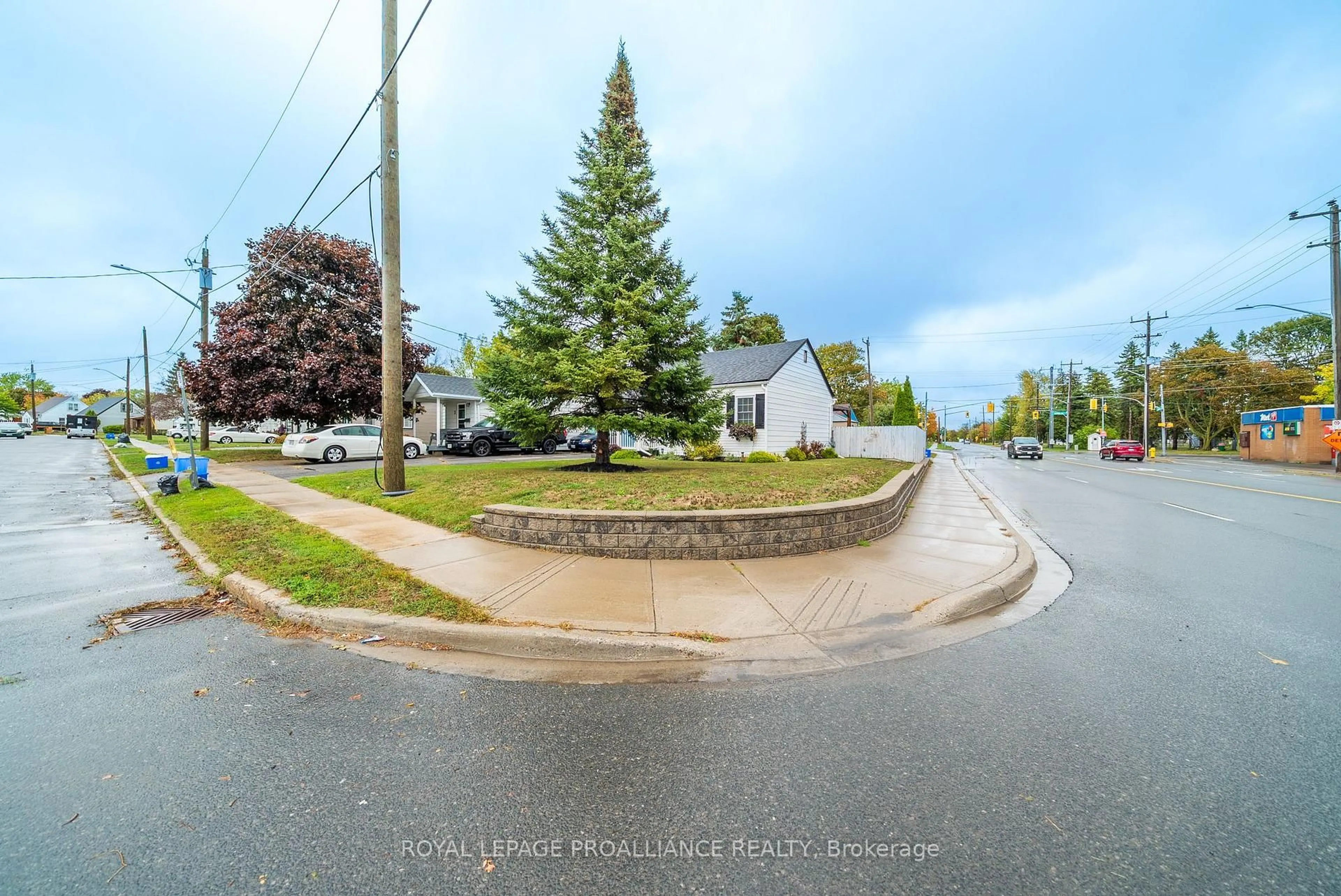 A pic from outside/outdoor area/front of a property/back of a property/a pic from drone, street for 1 Kerr Cres, Quinte West Ontario K8V 2W2
