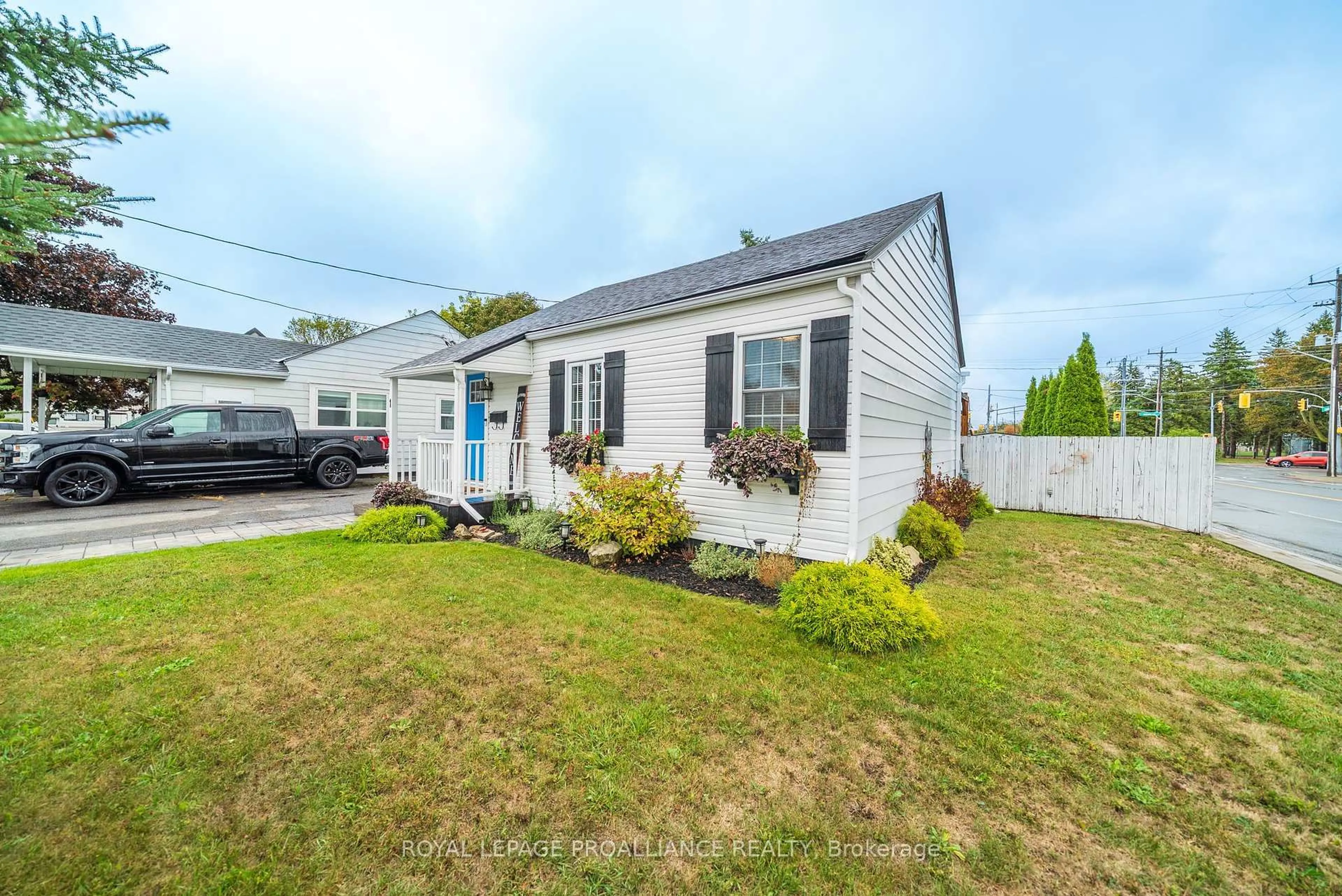 Home with vinyl exterior material, street for 1 Kerr Cres, Quinte West Ontario K8V 2W2