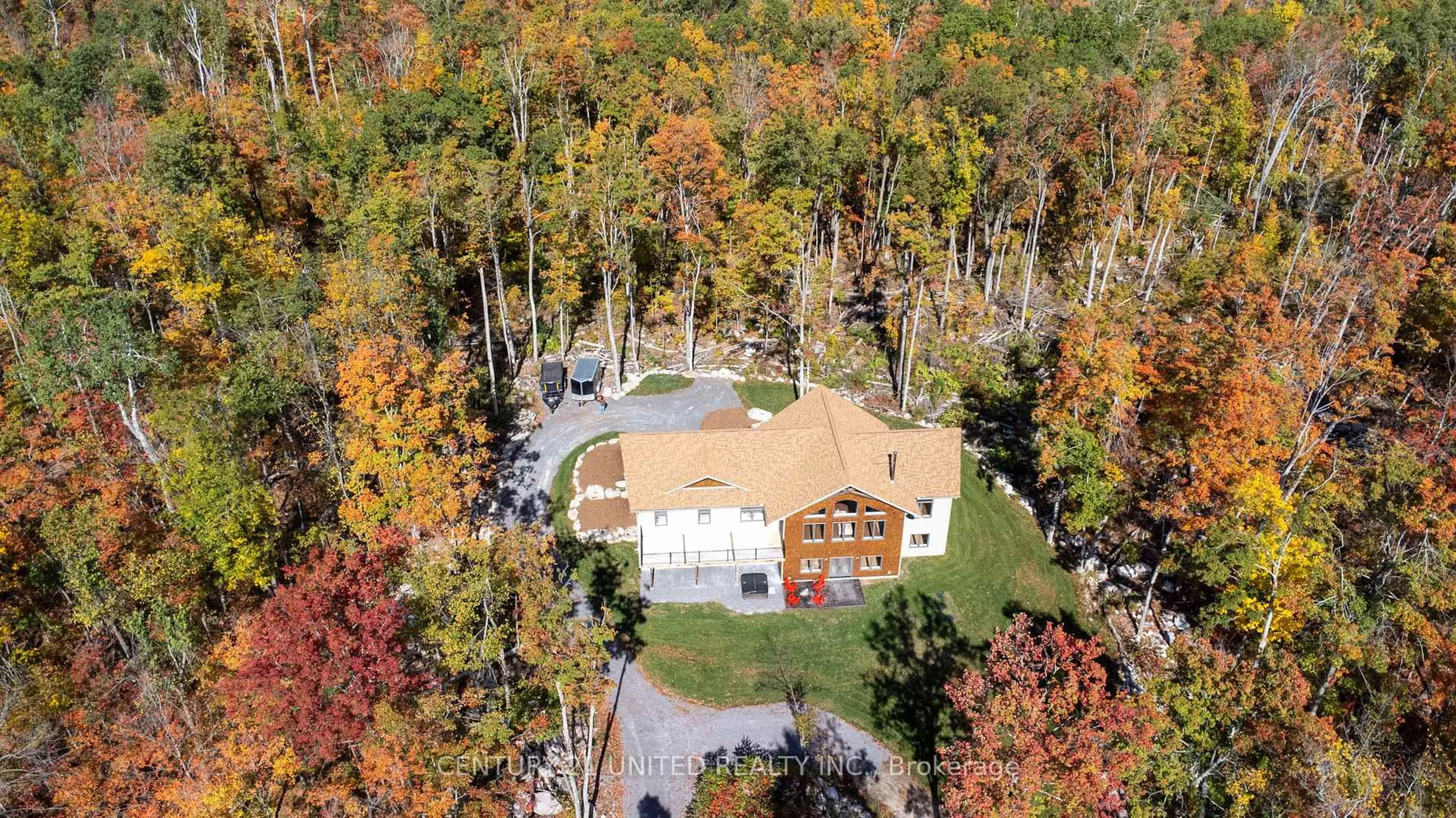 A pic from outside/outdoor area/front of a property/back of a property/a pic from drone, forest/trees view for 318 County Road 47, Havelock-Belmont-Methuen Ontario K0L 1Z0