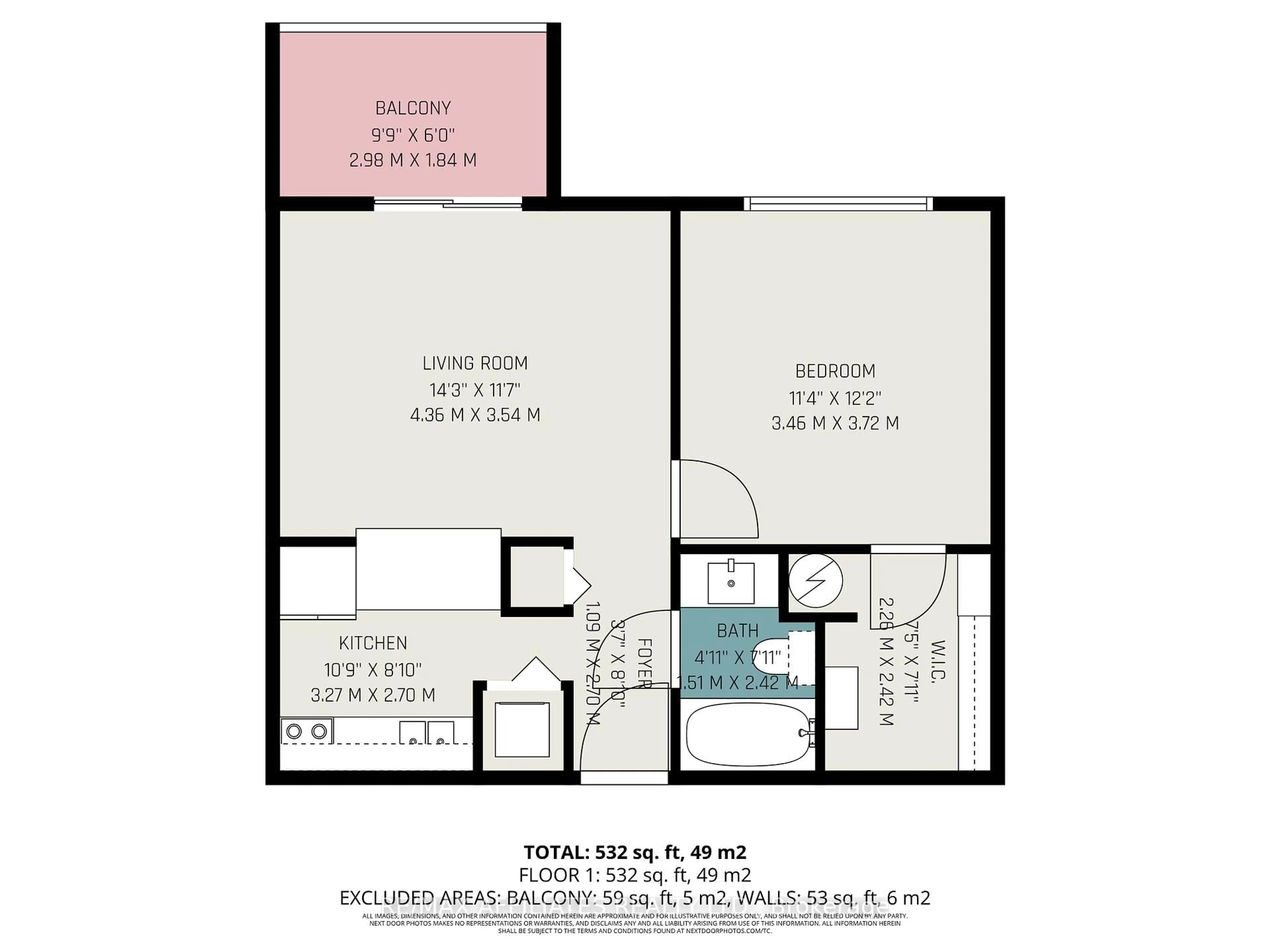 Floor plan for 270 Brittany Dr #207, Ottawa Ontario K1K 0R8