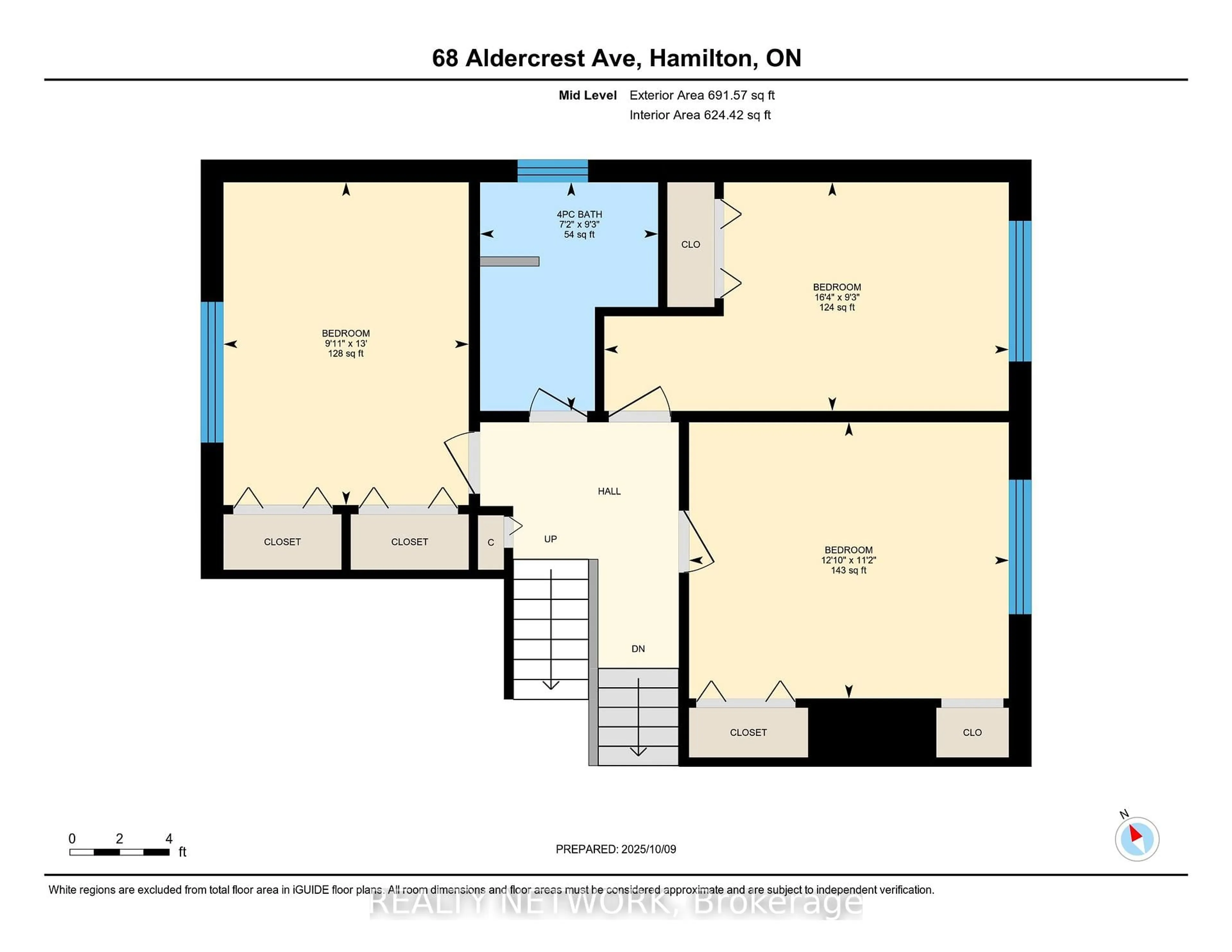 Floor plan for 68 Aldercrest Ave, Hamilton Ontario L9B 1L4