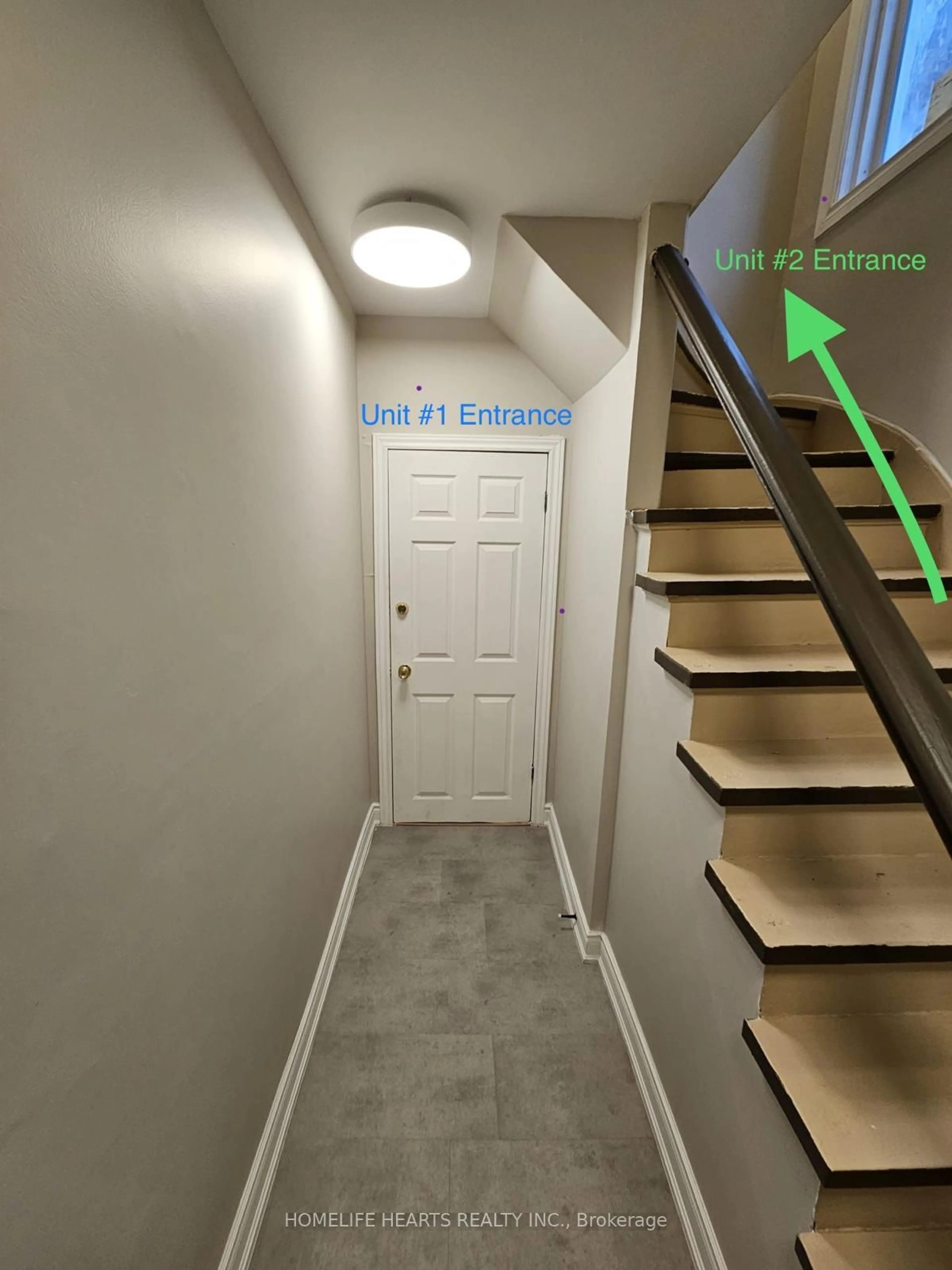 Indoor entryway for 75 James St, Sault Ste Marie Ontario P6A 1V8