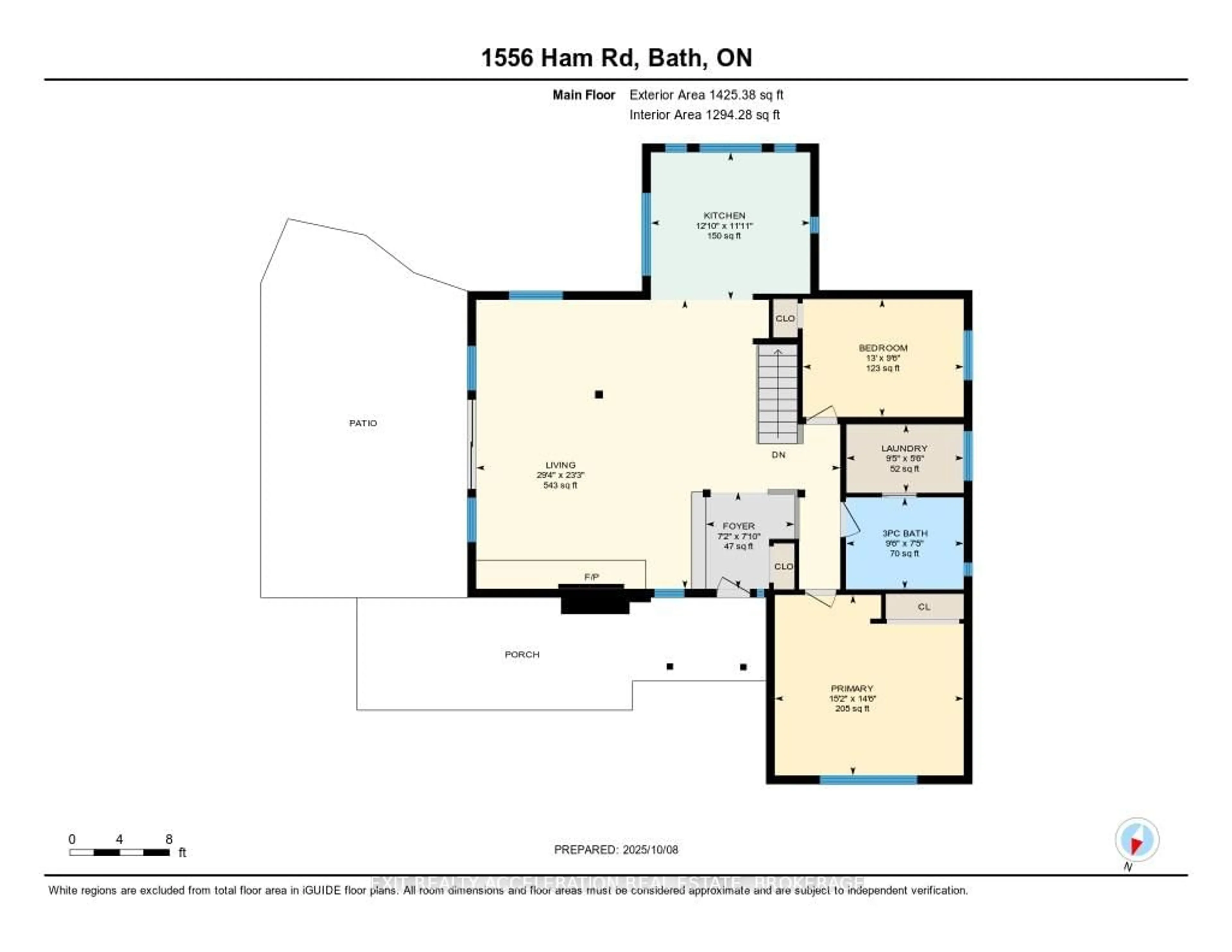 Floor plan for 1556 Ham Rd, Bath Ontario K0H 1G0