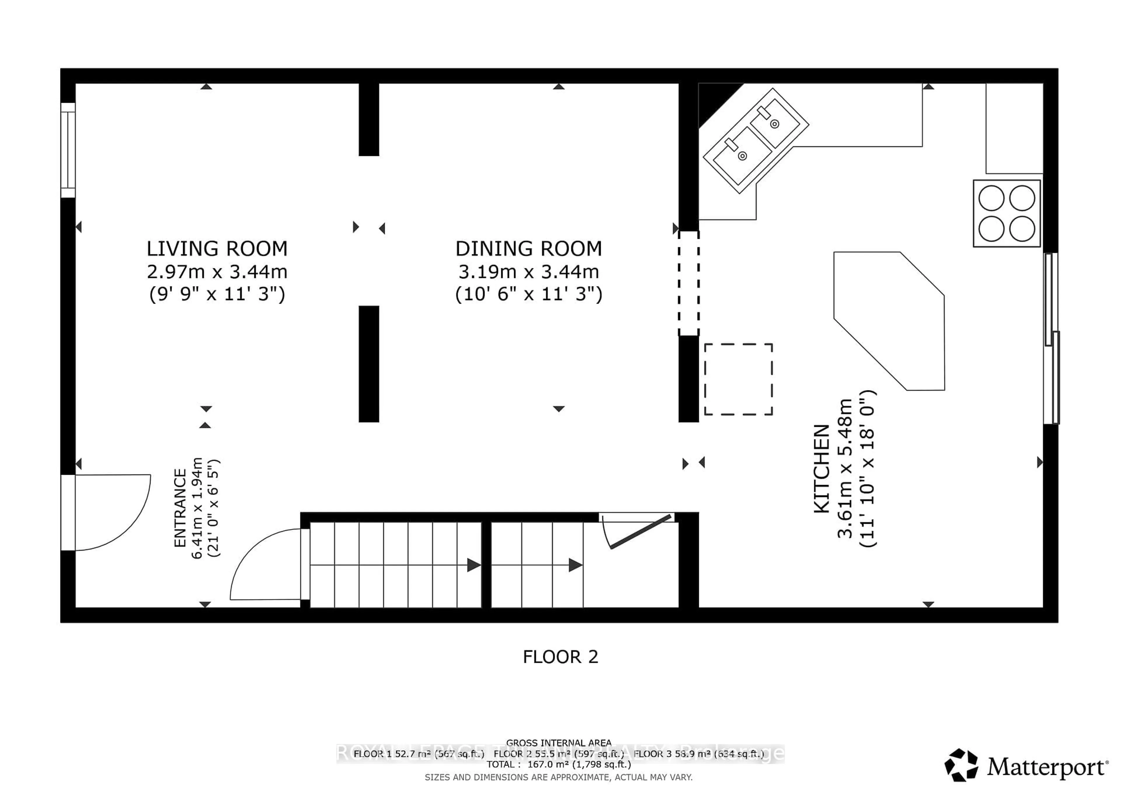 Floor plan for 1247 Huron St #149, London East Ontario N5Y 4X7
