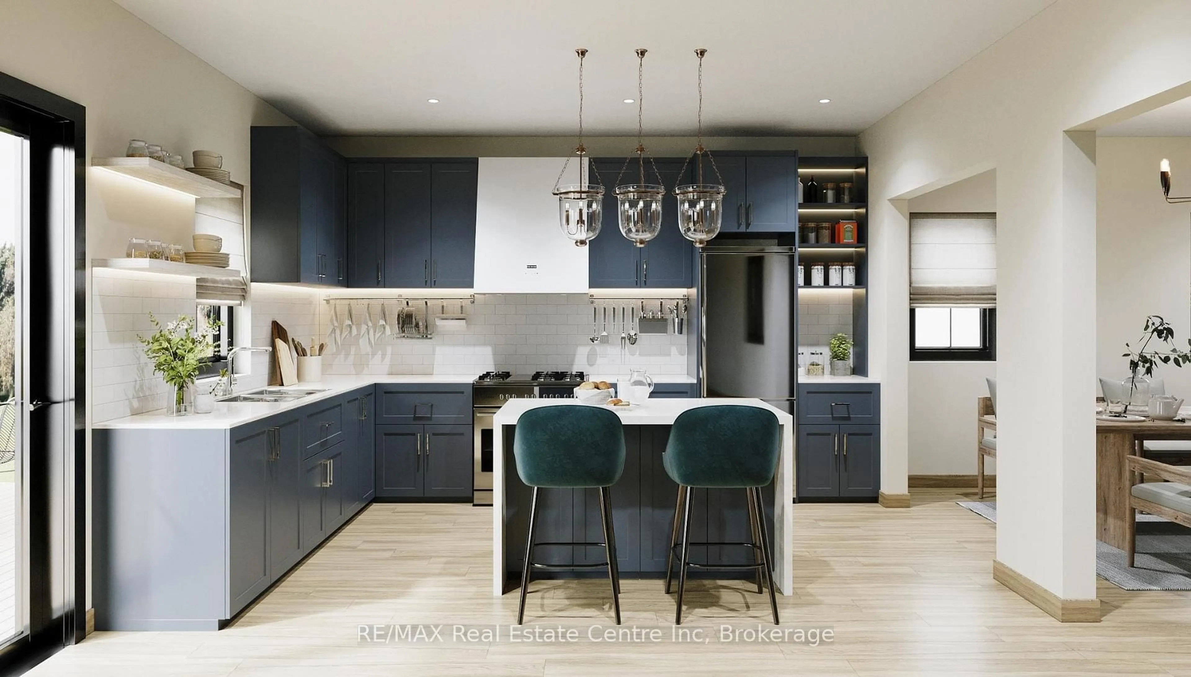 Contemporary kitchen, ceramic/tile floor for 194 Bridge Cres, Minto Ontario N0G 2P0