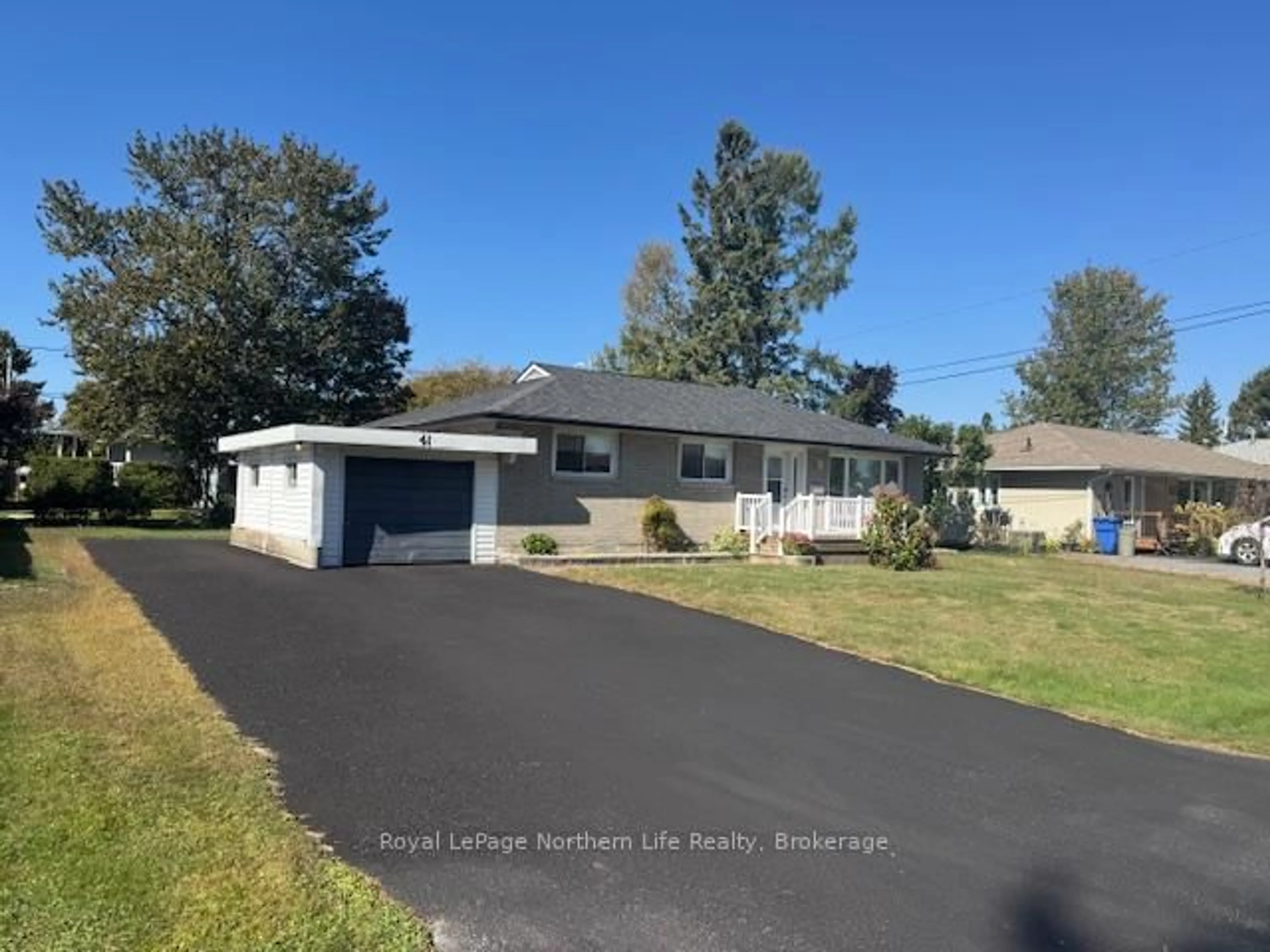 A pic from outside/outdoor area/front of a property/back of a property/a pic from drone, water/lake/river/ocean view for 41 Desgroseilliers St, West Nipissing Ontario P2B 3B6