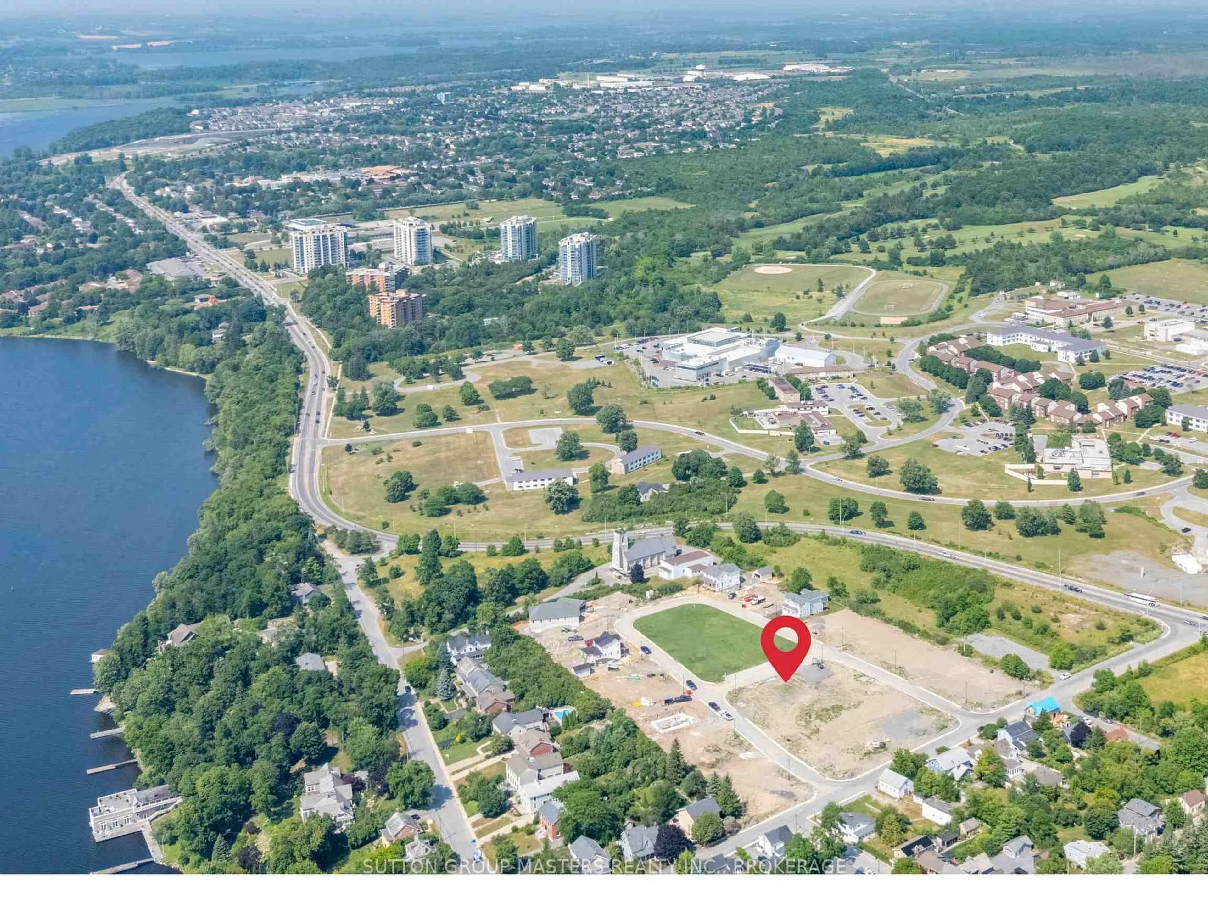 A pic from outside/outdoor area/front of a property/back of a property/a pic from drone, water/lake/river/ocean view for 195 Scholars Lane, Kingston Ontario K7K 0L7