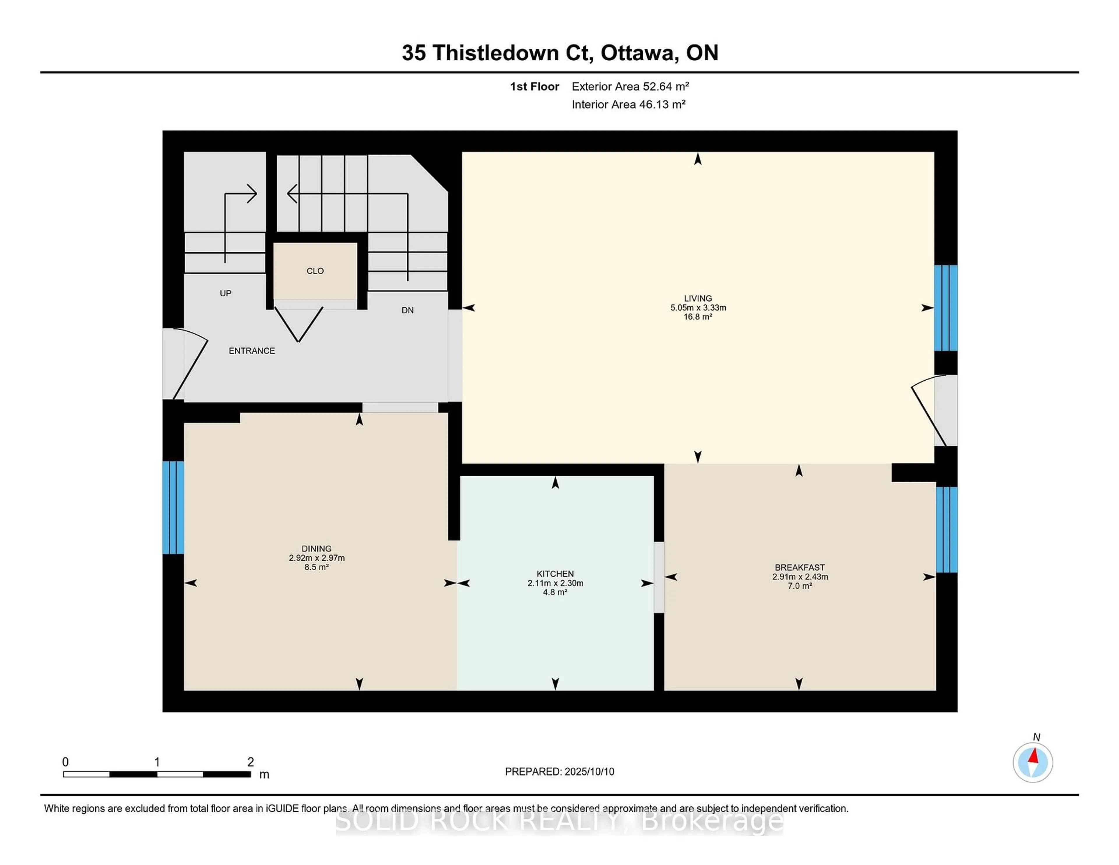 Floor plan for 35 Thistledown Crt, Ottawa Ontario K2J 1J4