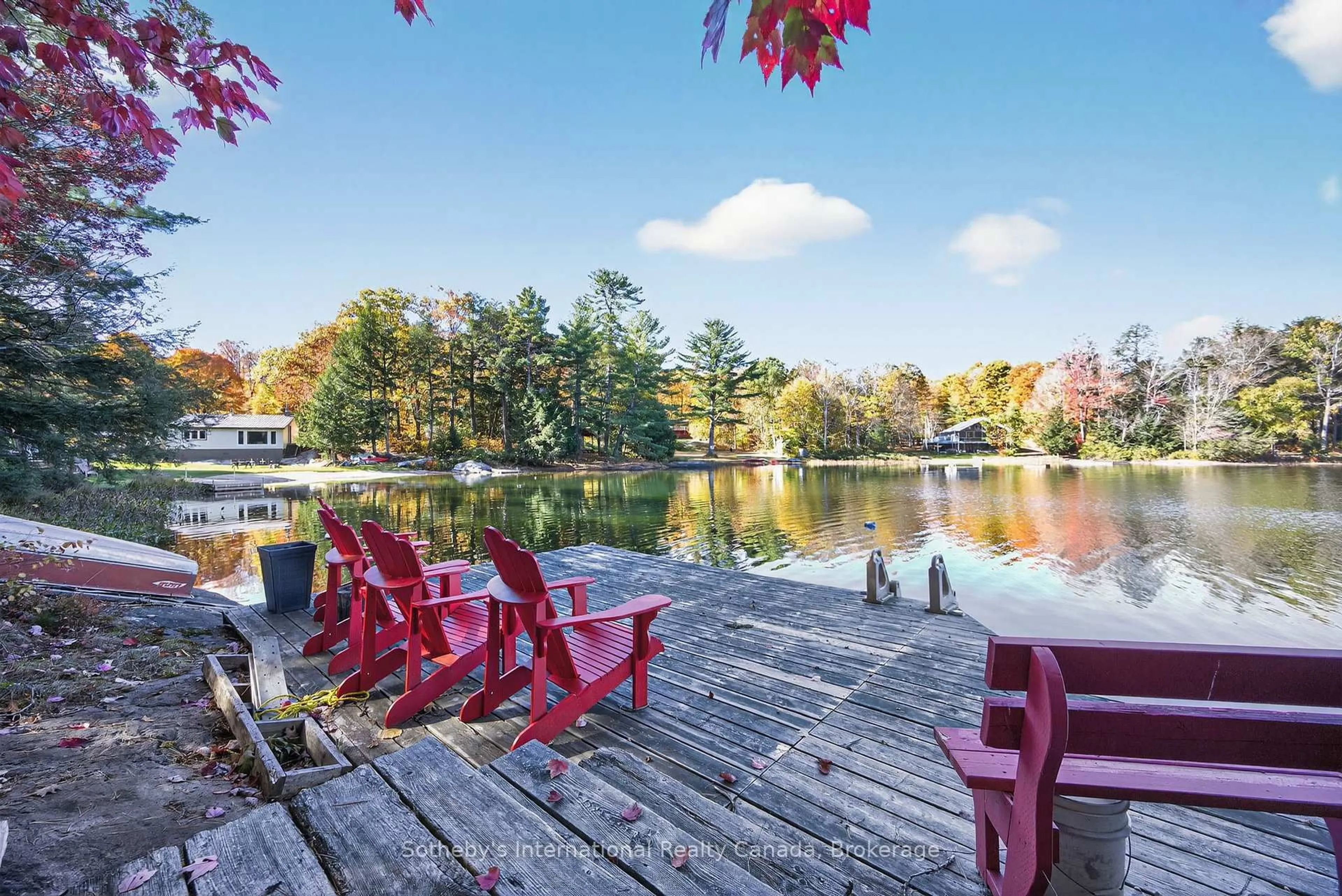 Patio, water/lake/river/ocean view for 37 BROWNS LAKE Rd, Seguin Ontario P2A 2W8