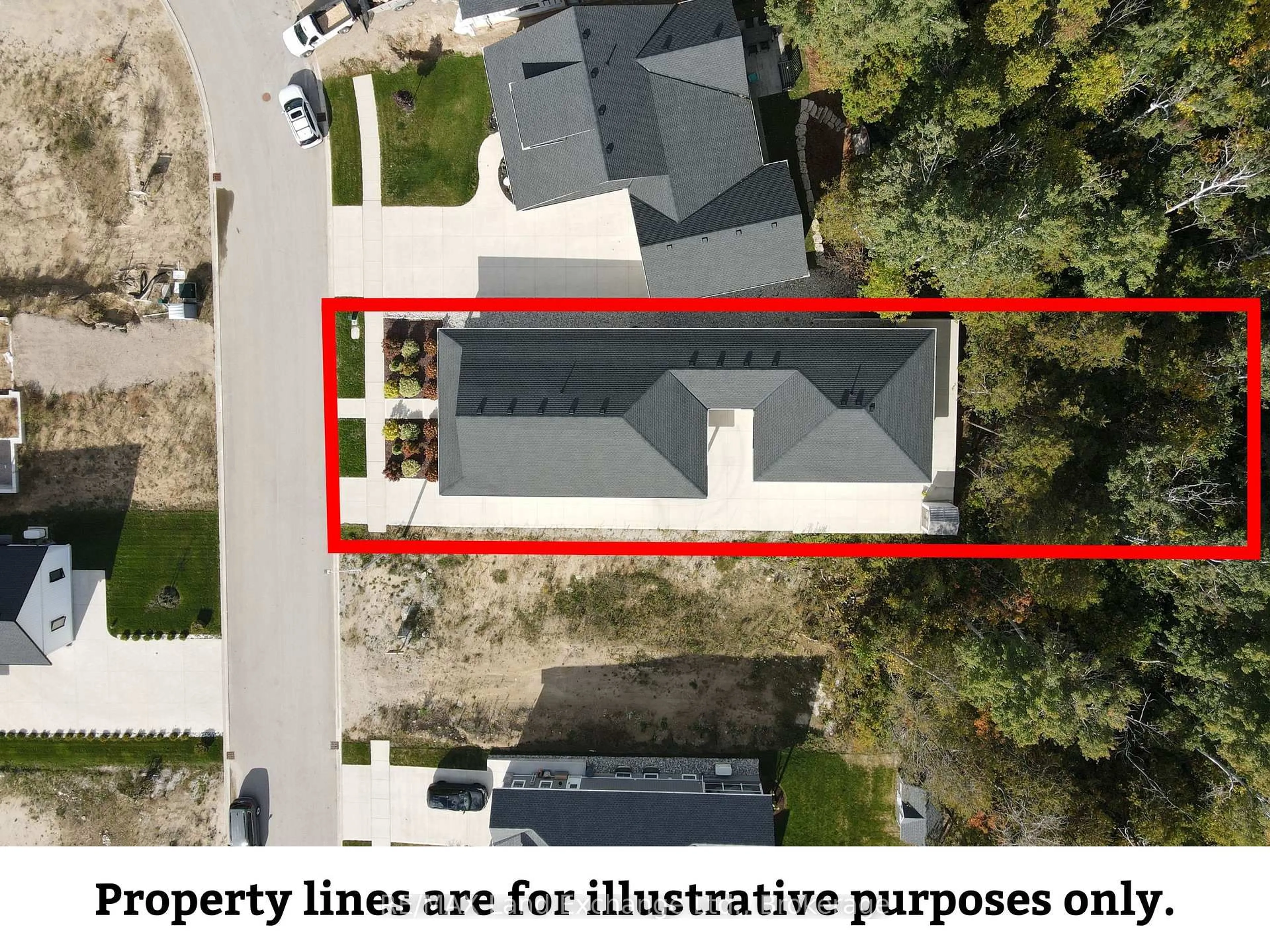 A pic from outside/outdoor area/front of a property/back of a property/a pic from drone, street for 15 Lakeforest Dr, Saugeen Shores Ontario N0H 2L0