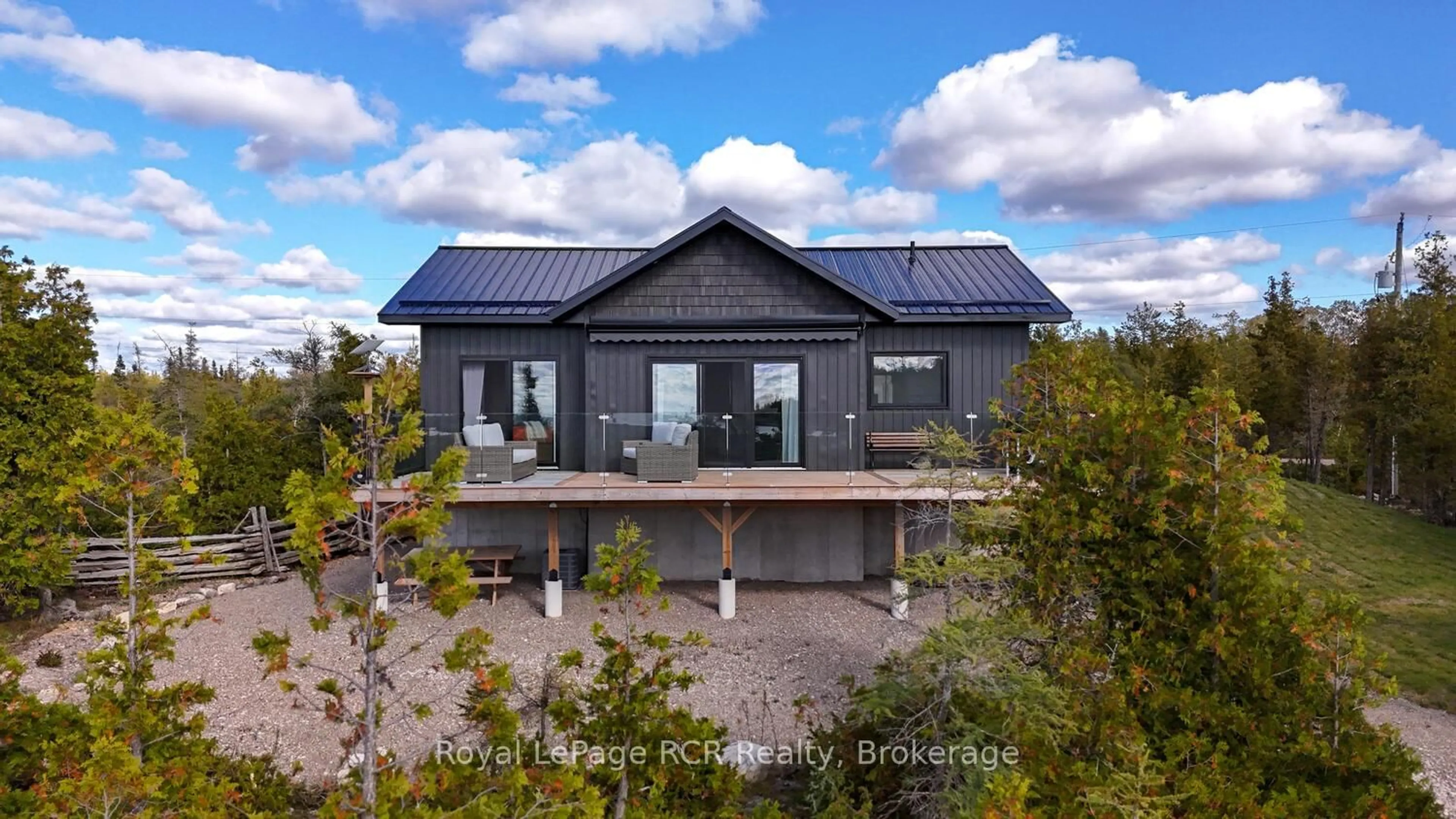 A pic from outside/outdoor area/front of a property/back of a property/a pic from drone, building for 43 Sadler Creek Rd, Northern Bruce Peninsula Ontario N0H 1Z0