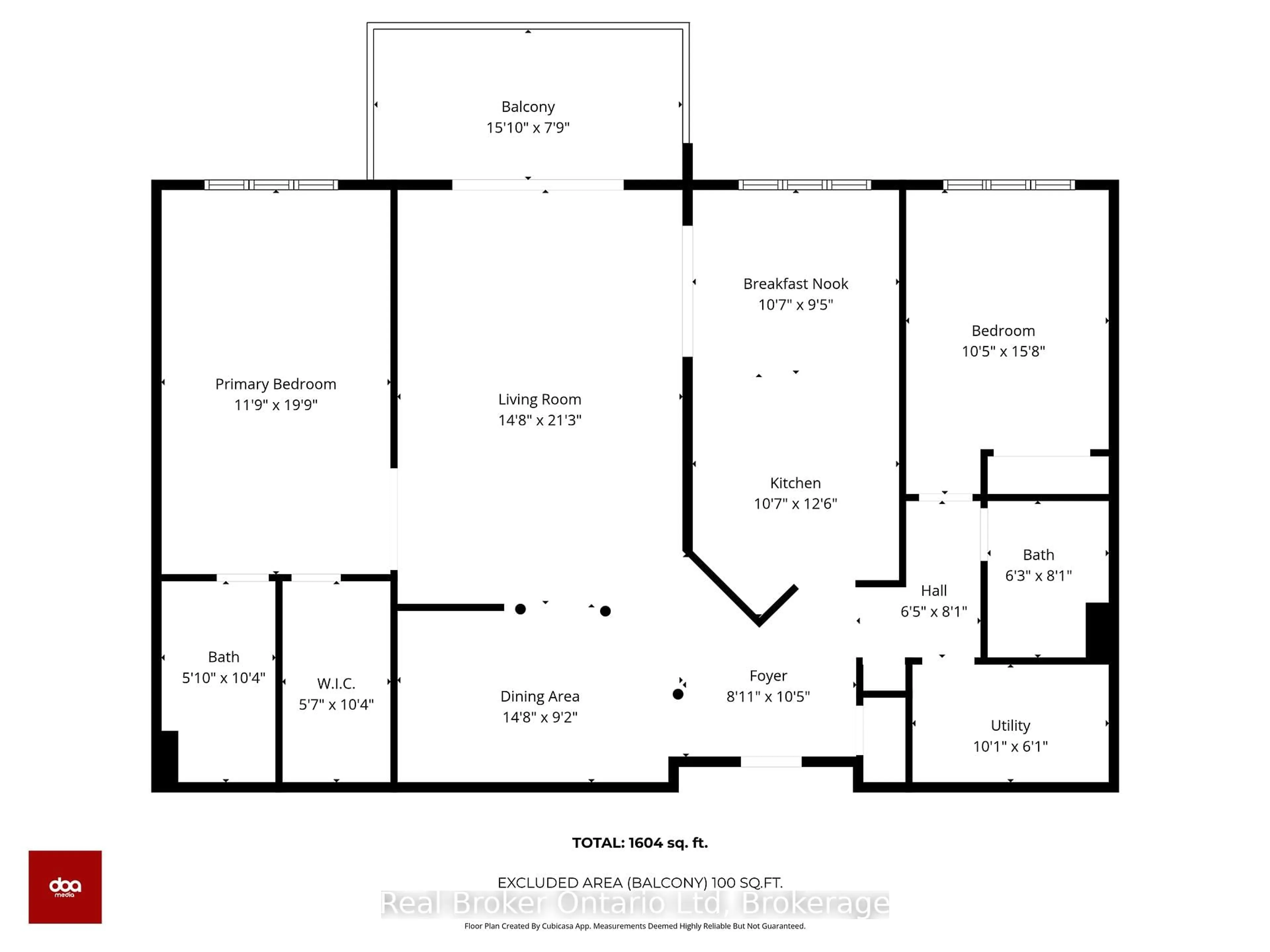 Floor plan for 71 Bayberry Dr #D307, Guelph Ontario N1G 5K9