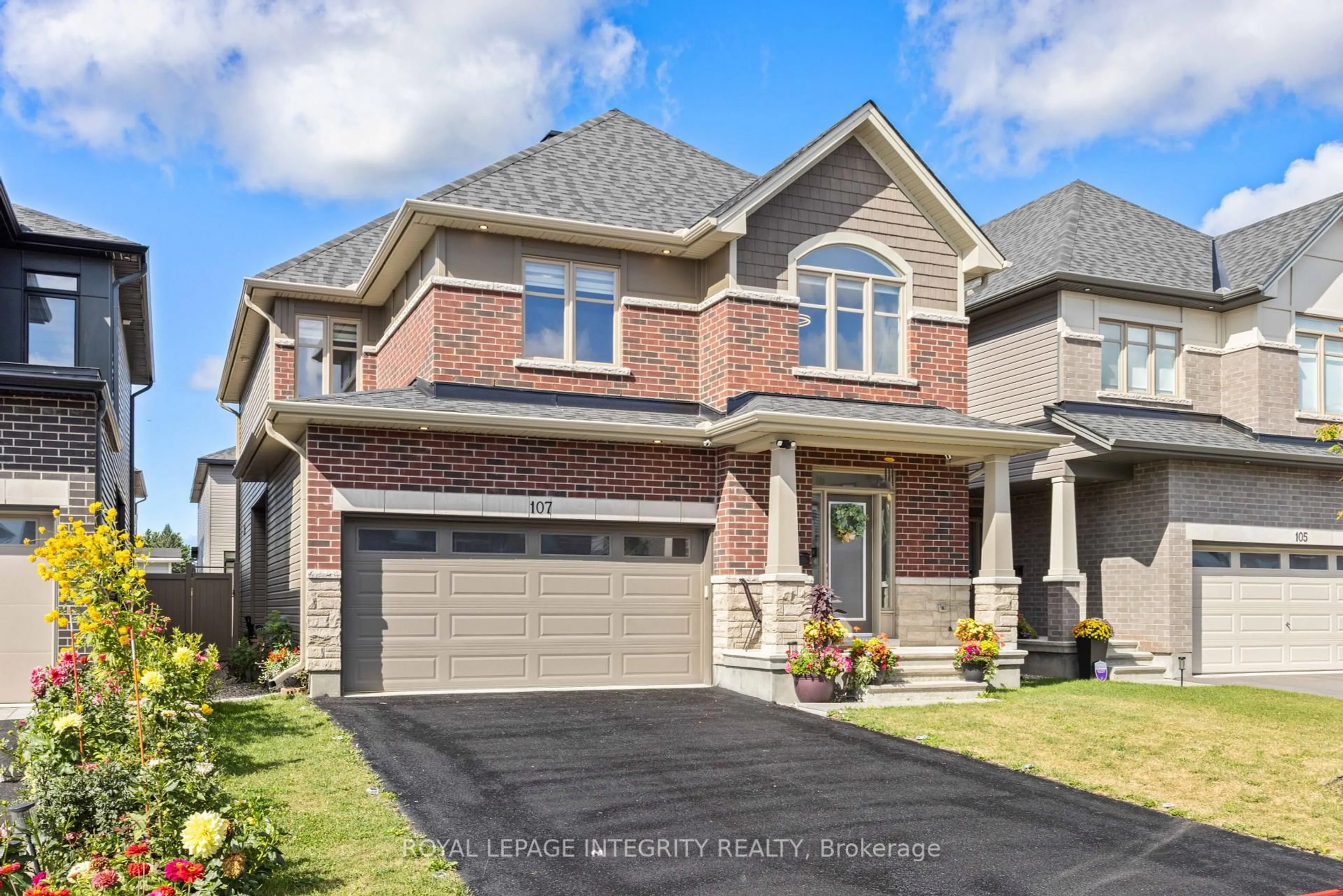 Home with brick exterior material, street for 107 Heirloom St, Ottawa Ontario K4M 0L3