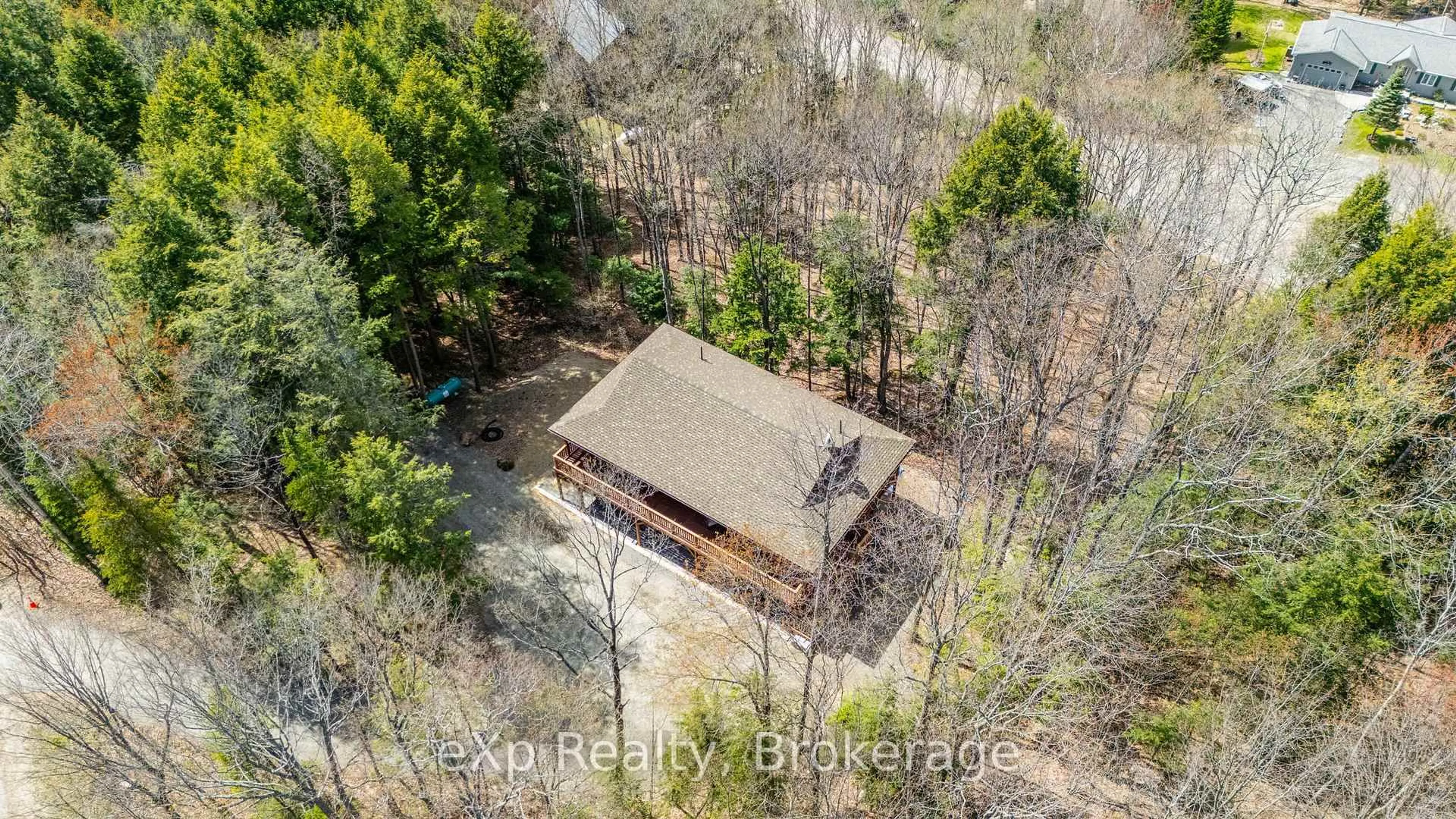 A pic from outside/outdoor area/front of a property/back of a property/a pic from drone, forest/trees view for 35 Keefer St, Dysart et al Ontario K0M 1S0