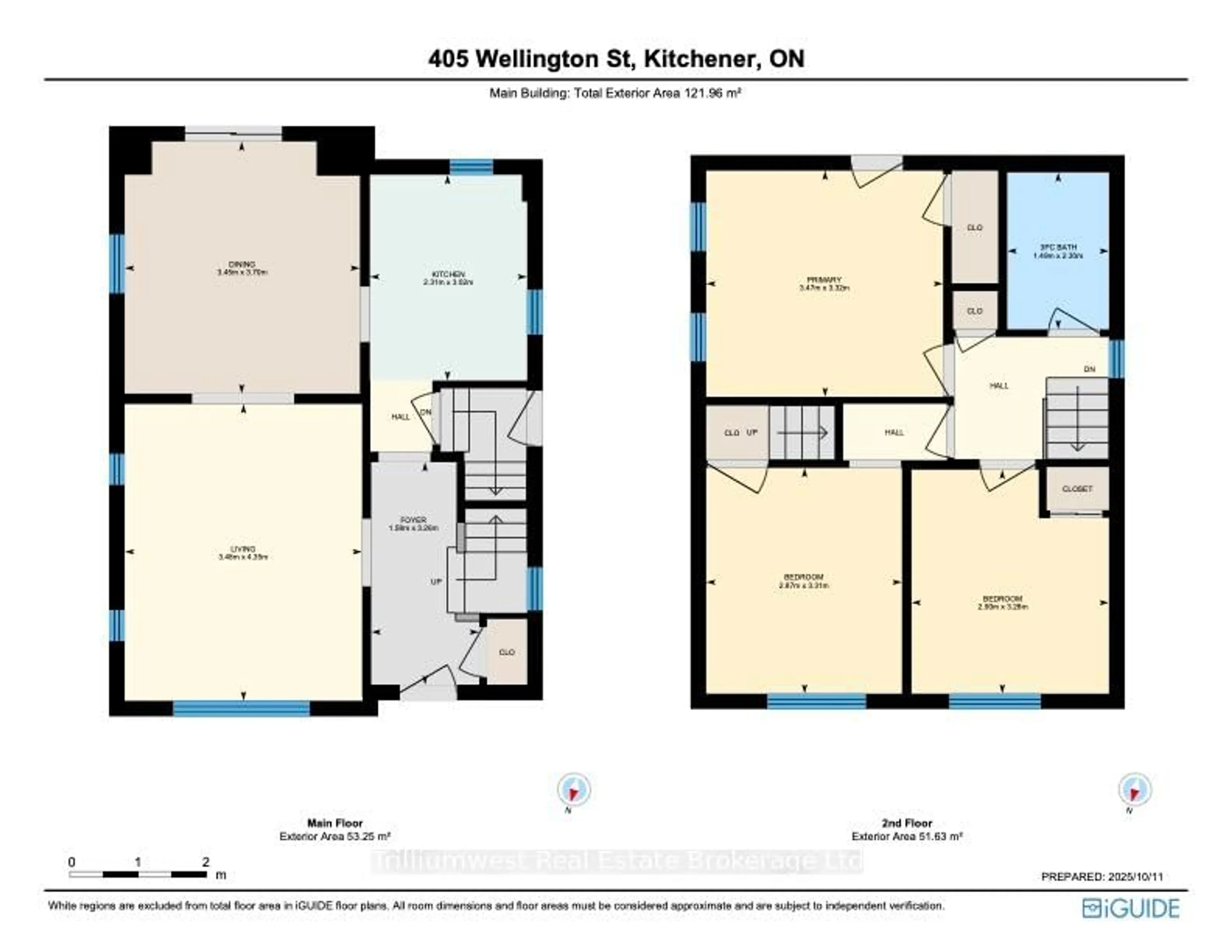Floor plan for 405 Wellington St, Kitchener Ontario N2H 5L3