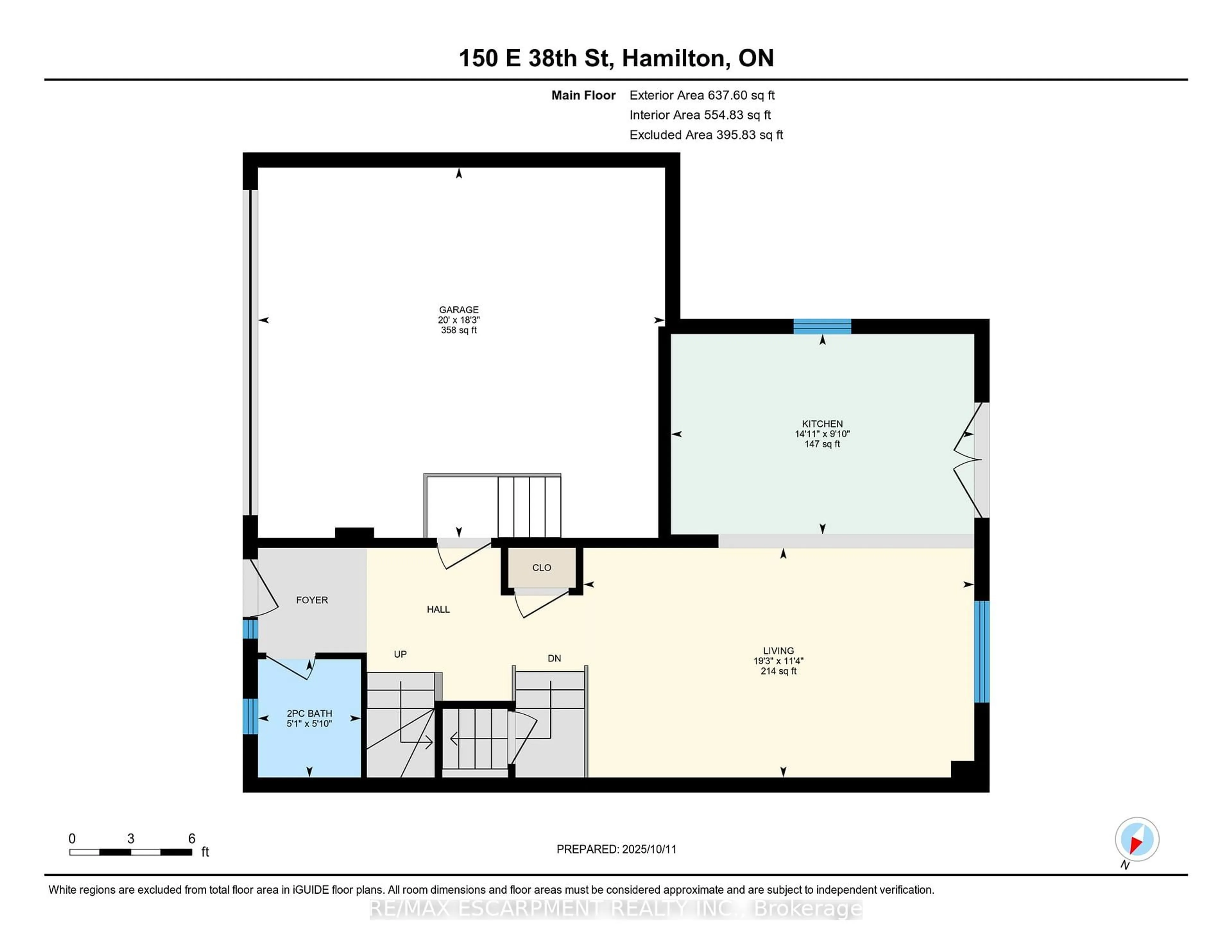 Floor plan for 150 East 38th St, Hamilton Ontario L8V 4E7