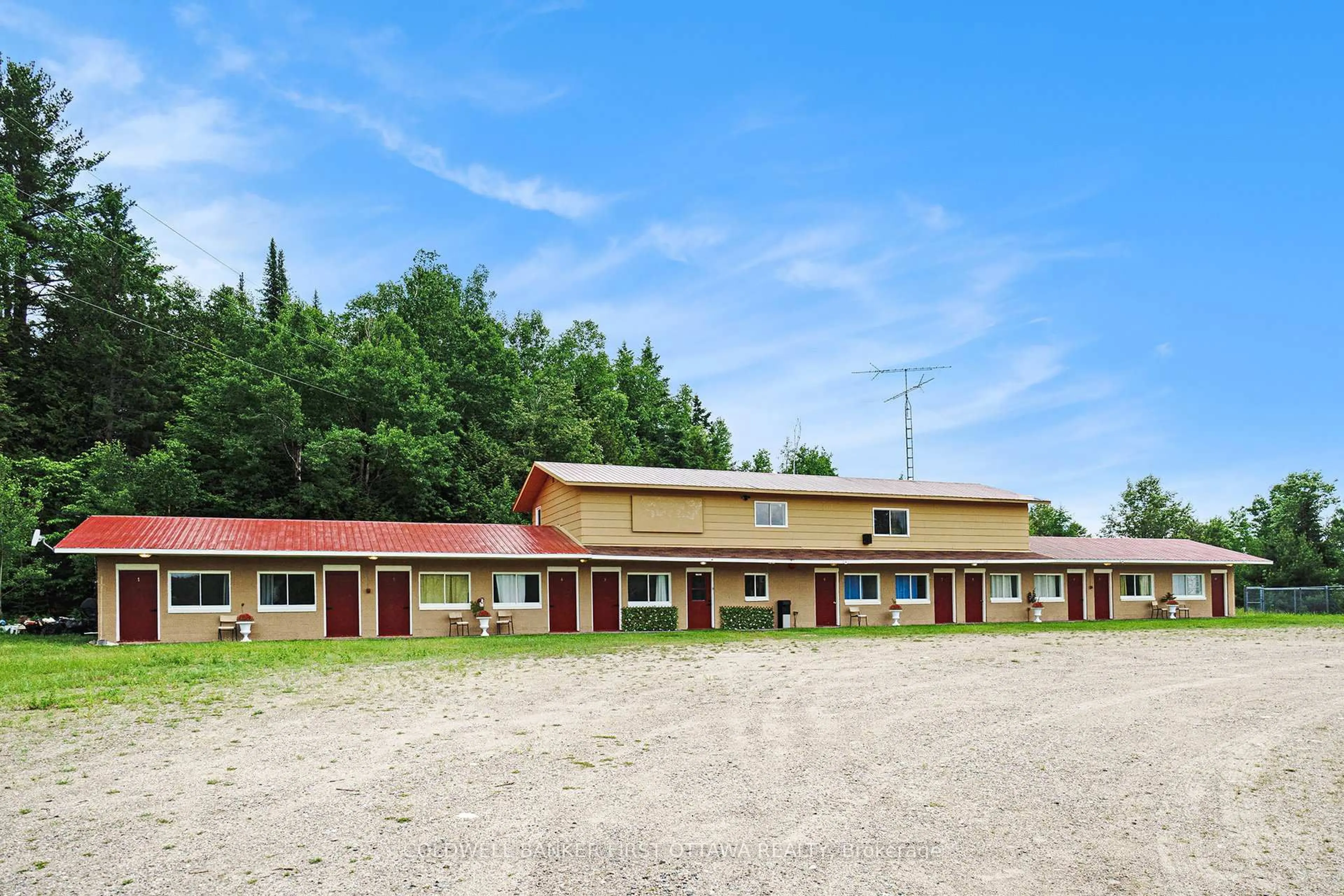 A pic from outside/outdoor area/front of a property/back of a property/a pic from drone, building for 9628 HWY 509, Ompah Ontario K0H 2J0
