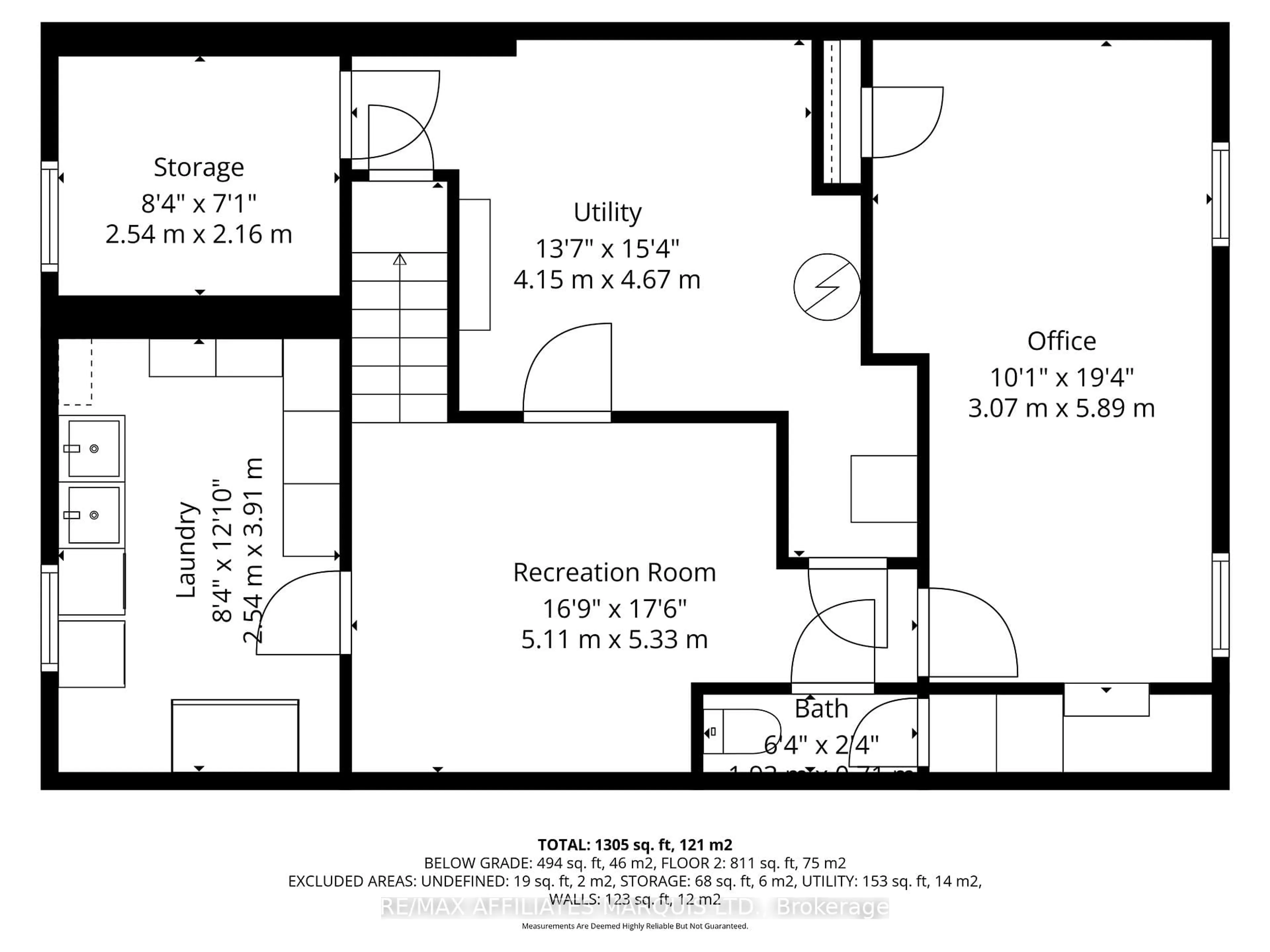 Floor plan for 1301 Gallinger Ave, Cornwall Ontario K6J 4T4