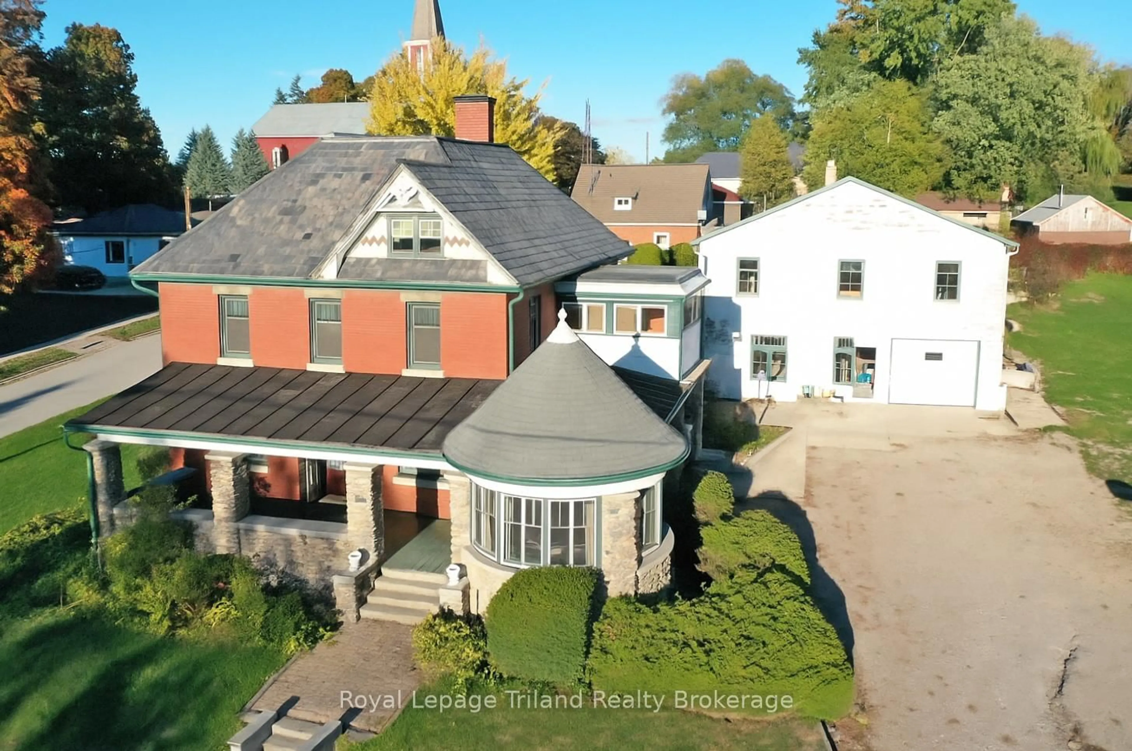 A pic from outside/outdoor area/front of a property/back of a property/a pic from drone, unknown for 144 Huron St, Zorra Ontario N0J 1J0
